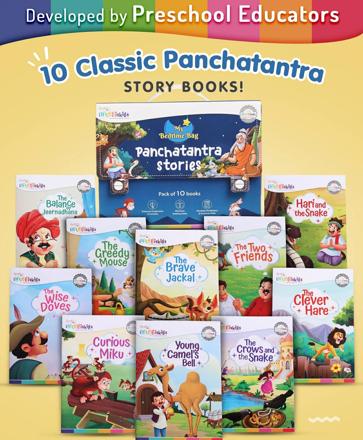 10 Panchatantra Bedtime Story Book Set – English  |   Story Books Story Books