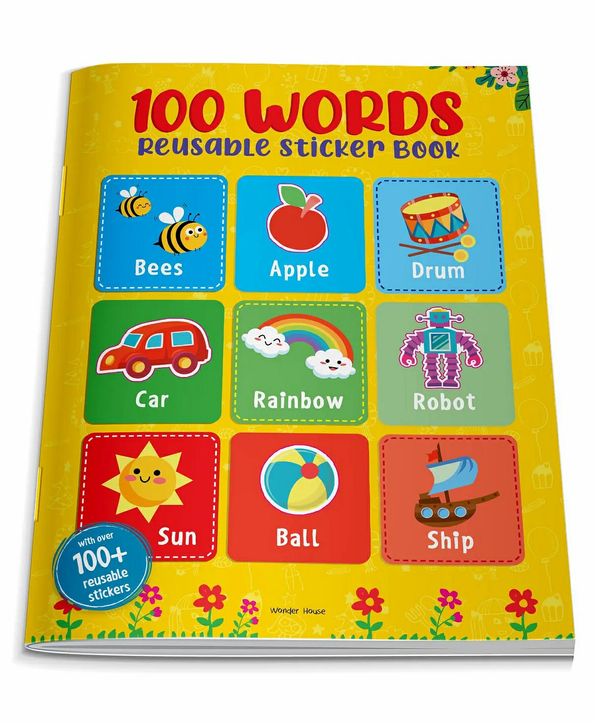 100 Words Reusable Sticker Book For Children- English  |   Read & Learn Read & Learn Read & Learn