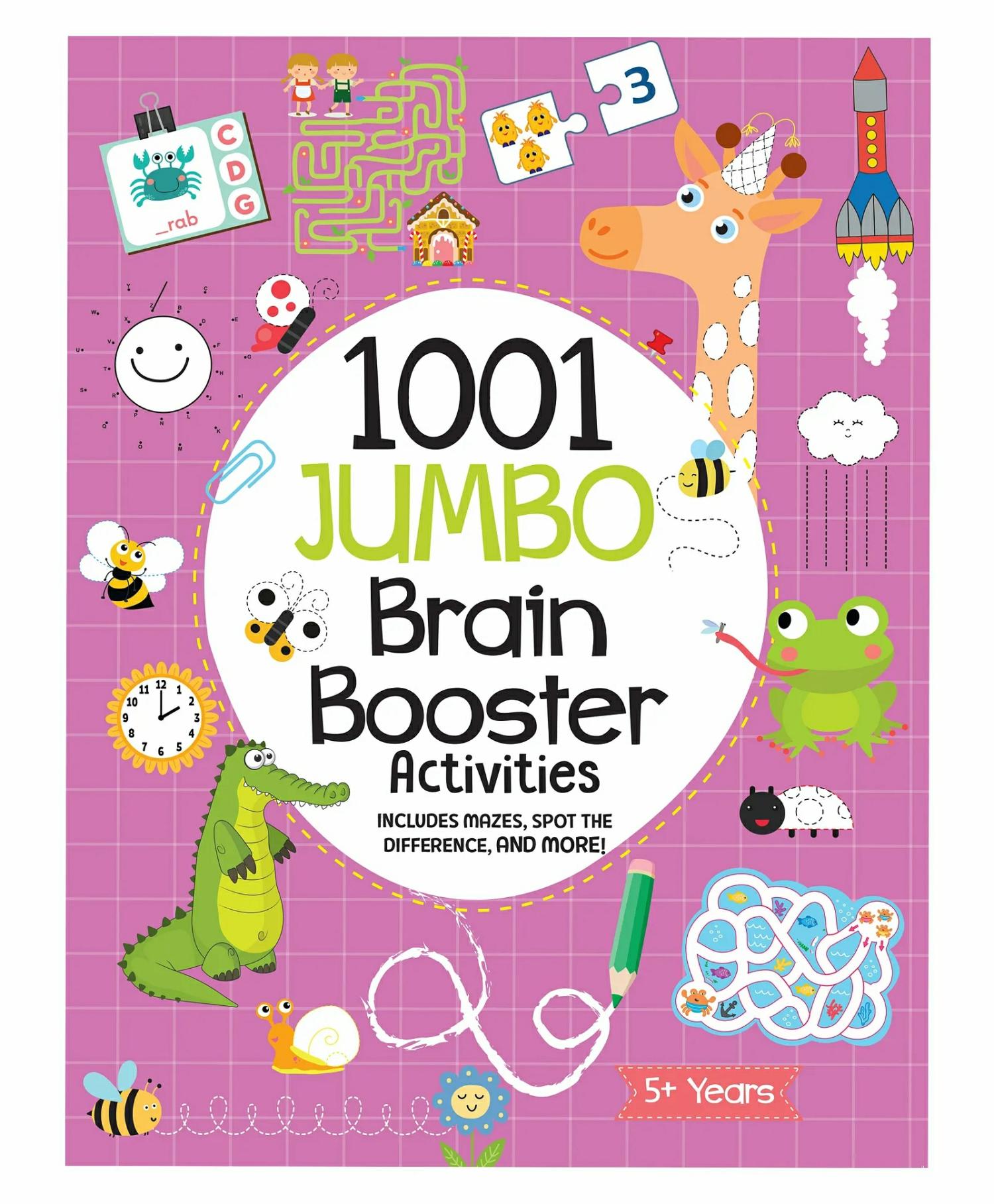 1001 Jumbo Brain Booster Activity Book – English  |   Crafts, Hobbies & Activity Books Crafts, Hobbies & Activity Books Crafts