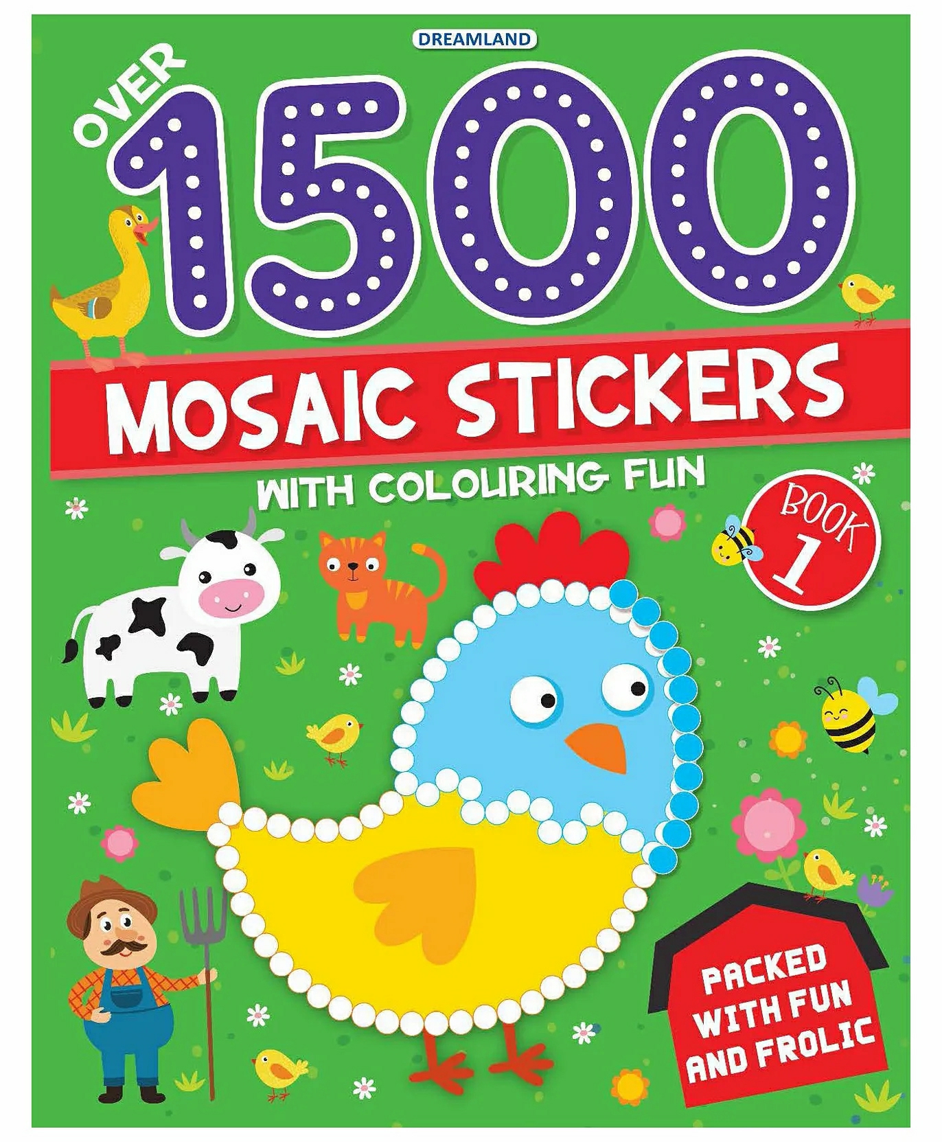 15 Mosaic Stickers Book 1 With Colouring Fun Sticker Book – English  |   Sticker Books Sticker Books Sticker Books