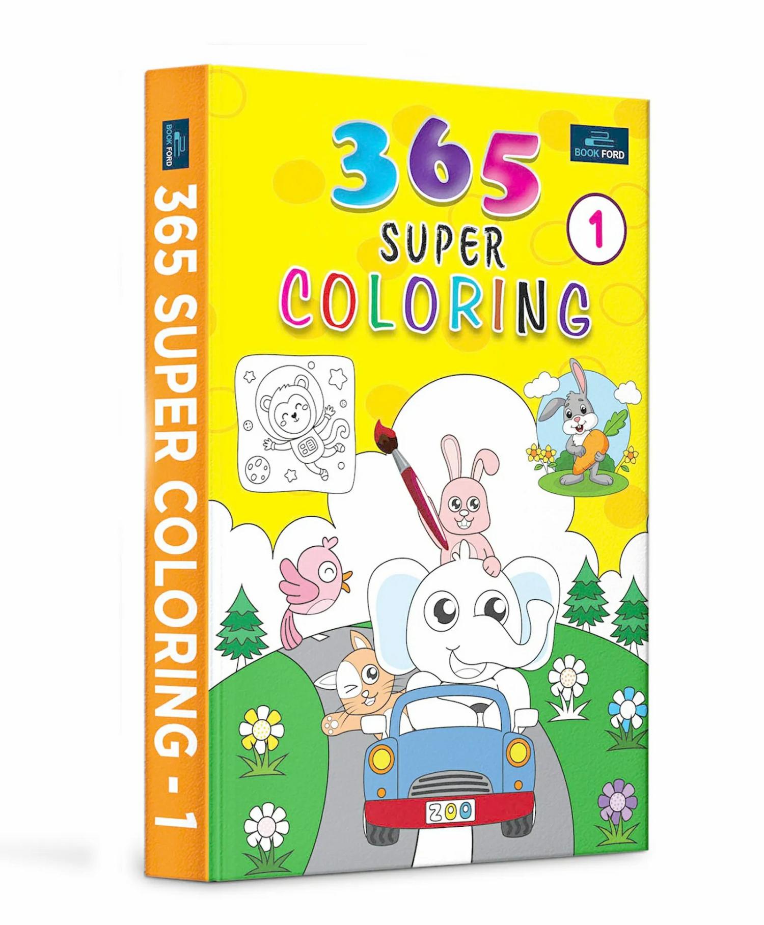 365 Super Colouring Book 1 – English  |   Drawing & Coloring Book Drawing & Coloring Book Drawing & Coloring Book