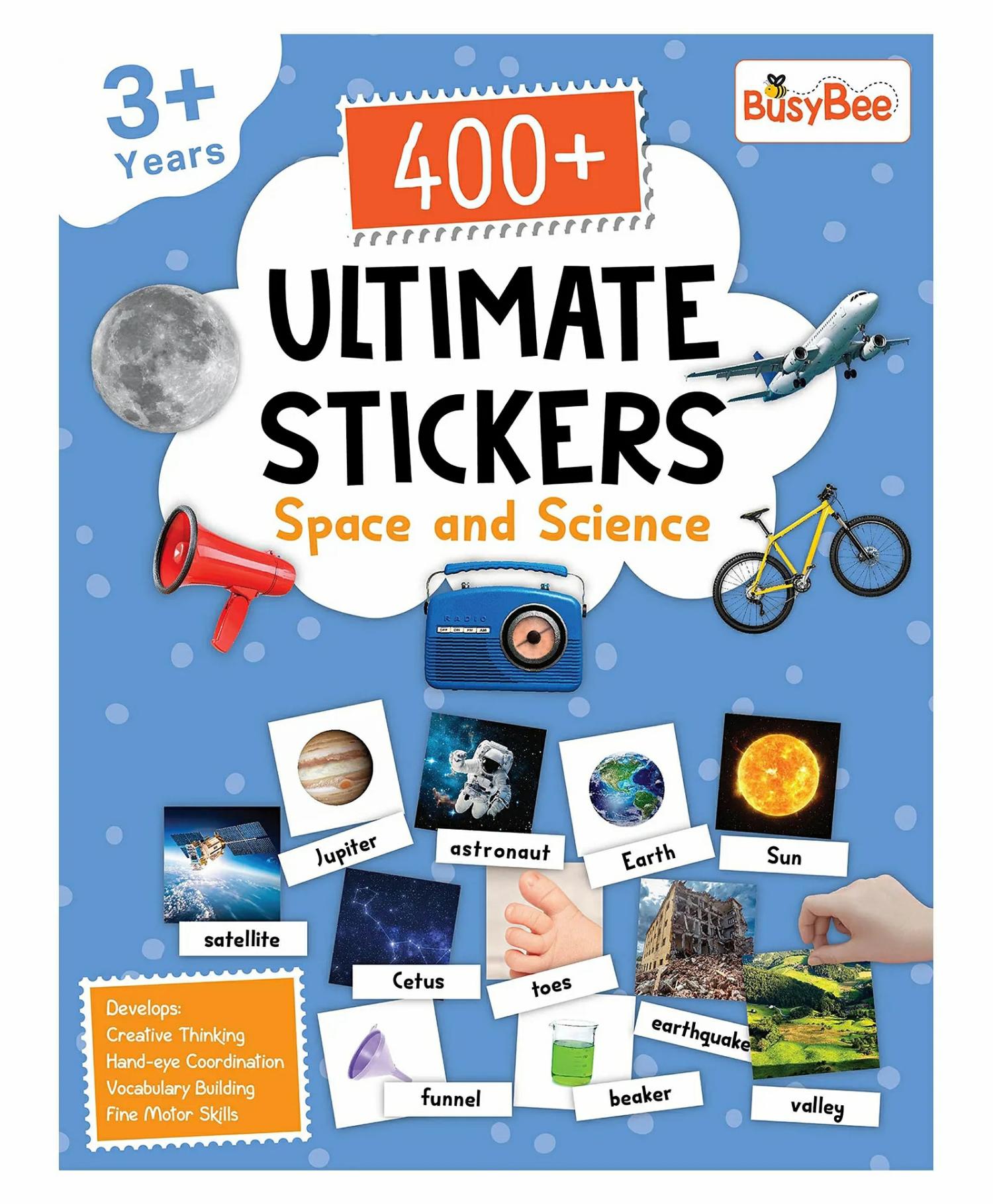 400+ Ultimate Stickers Book – Space And Science – English  |   Sticker Books Sticker Books Sticker Books