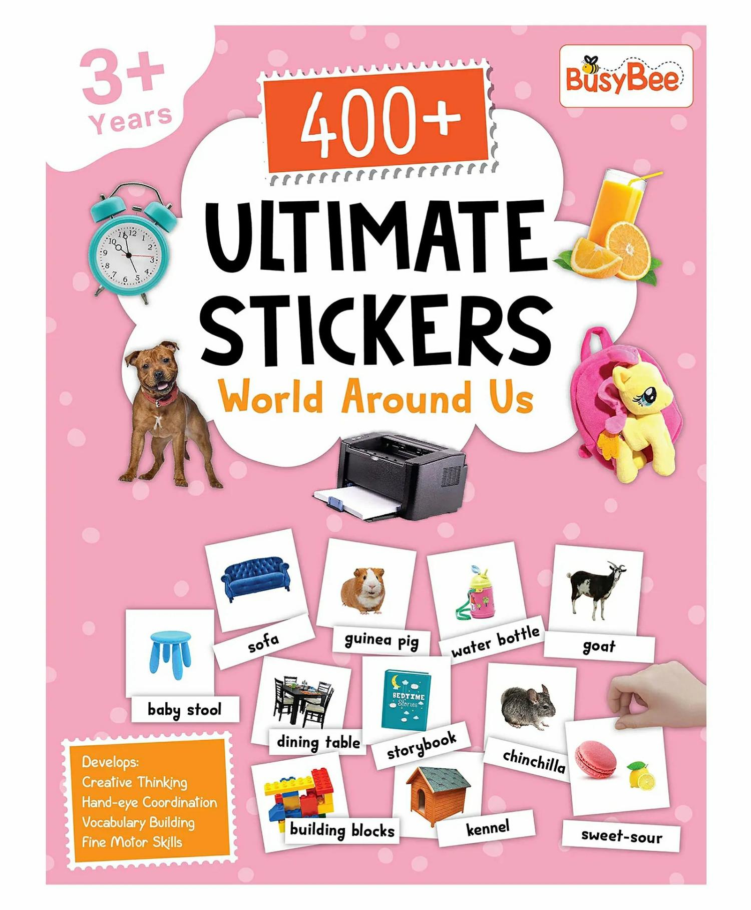 400+ Ultimate Stickers Book – World Around Us For 3+ Years Kids  |   Sticker Books Sticker Books Sticker Books