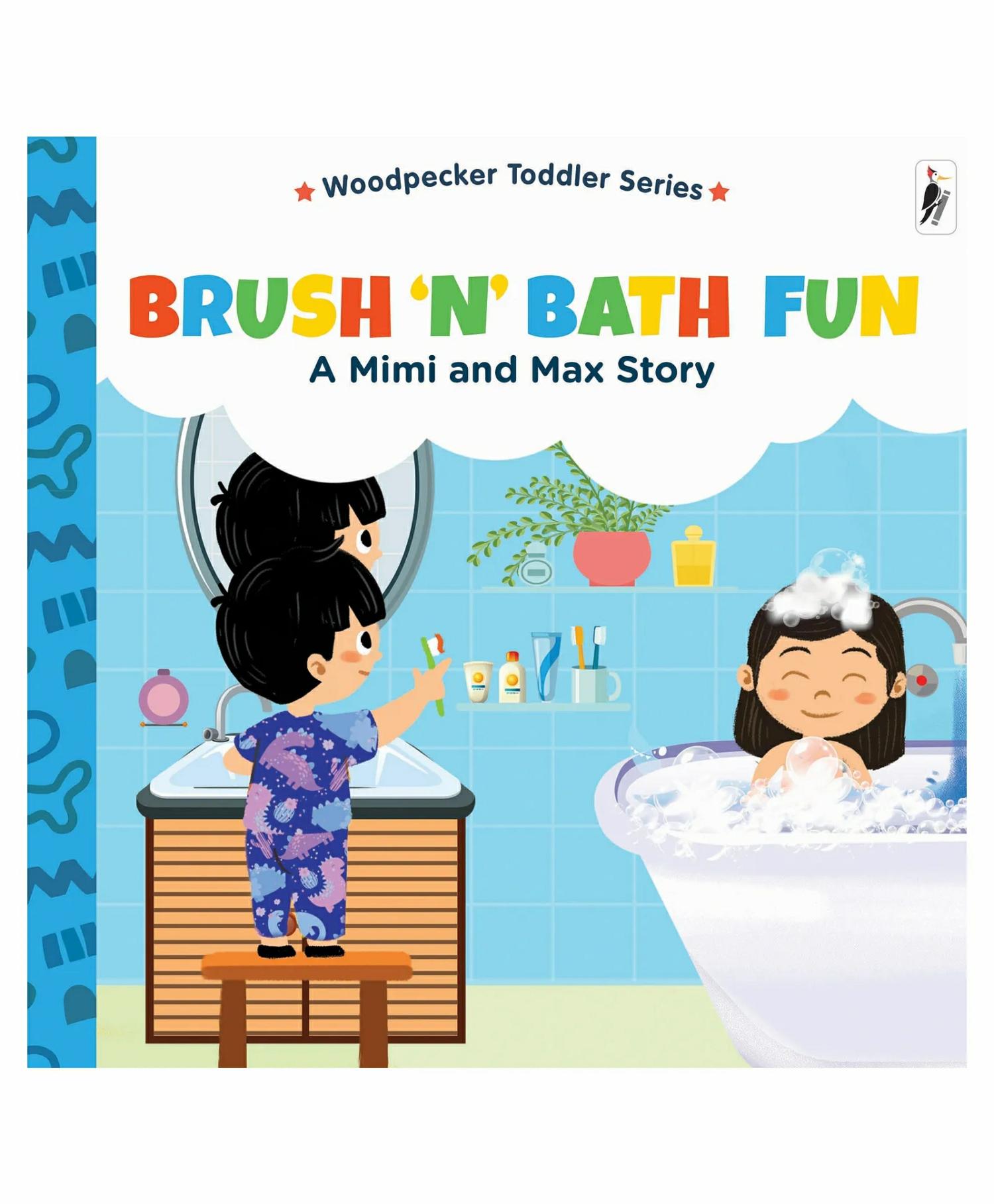 A Mimi & Max Story:Brush ‘N’ Bath Fun Board Book – English  |   Board Books Board Books Board Books