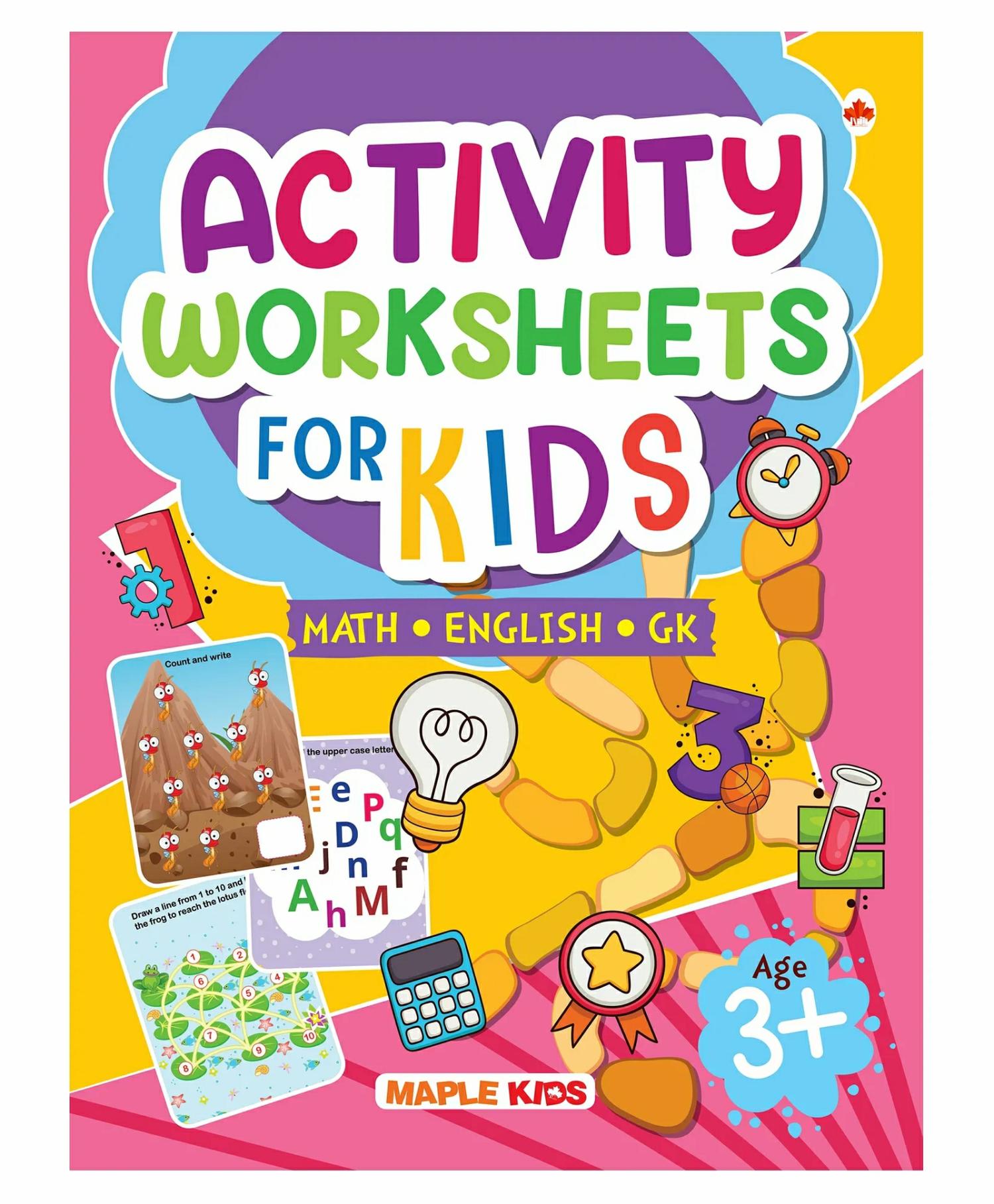 Activity Worksheets For Kids Math English Gk- English  |   Crafts, Hobbies & Activity Books Crafts, Hobbies & Activity Books Crafts