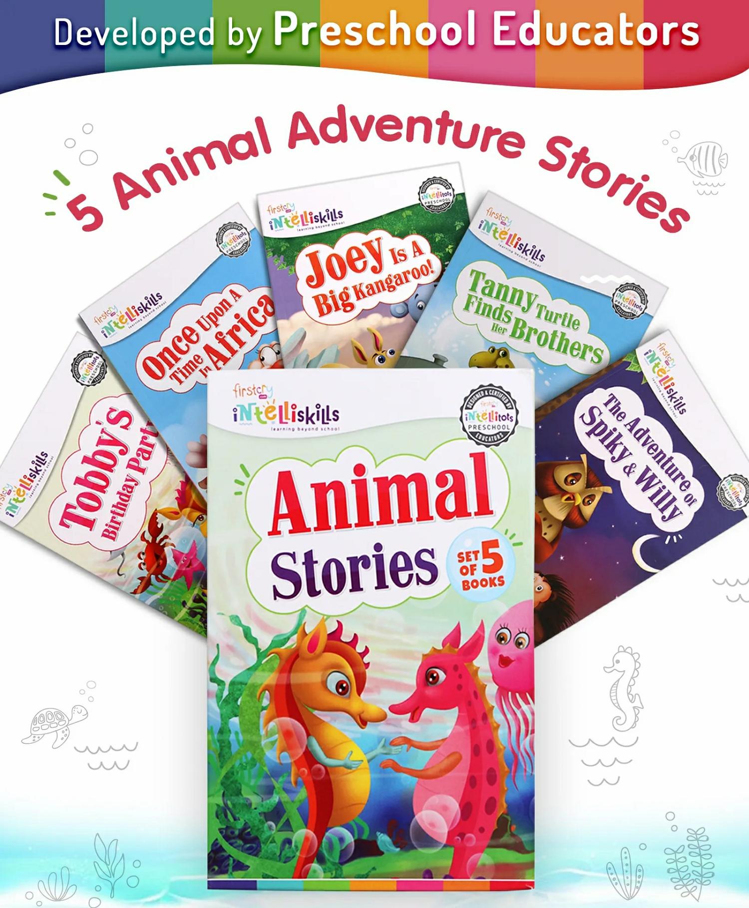 Animal Adventure Stories Set Of 5 – English  |   Story Books Picture Books Picture Books