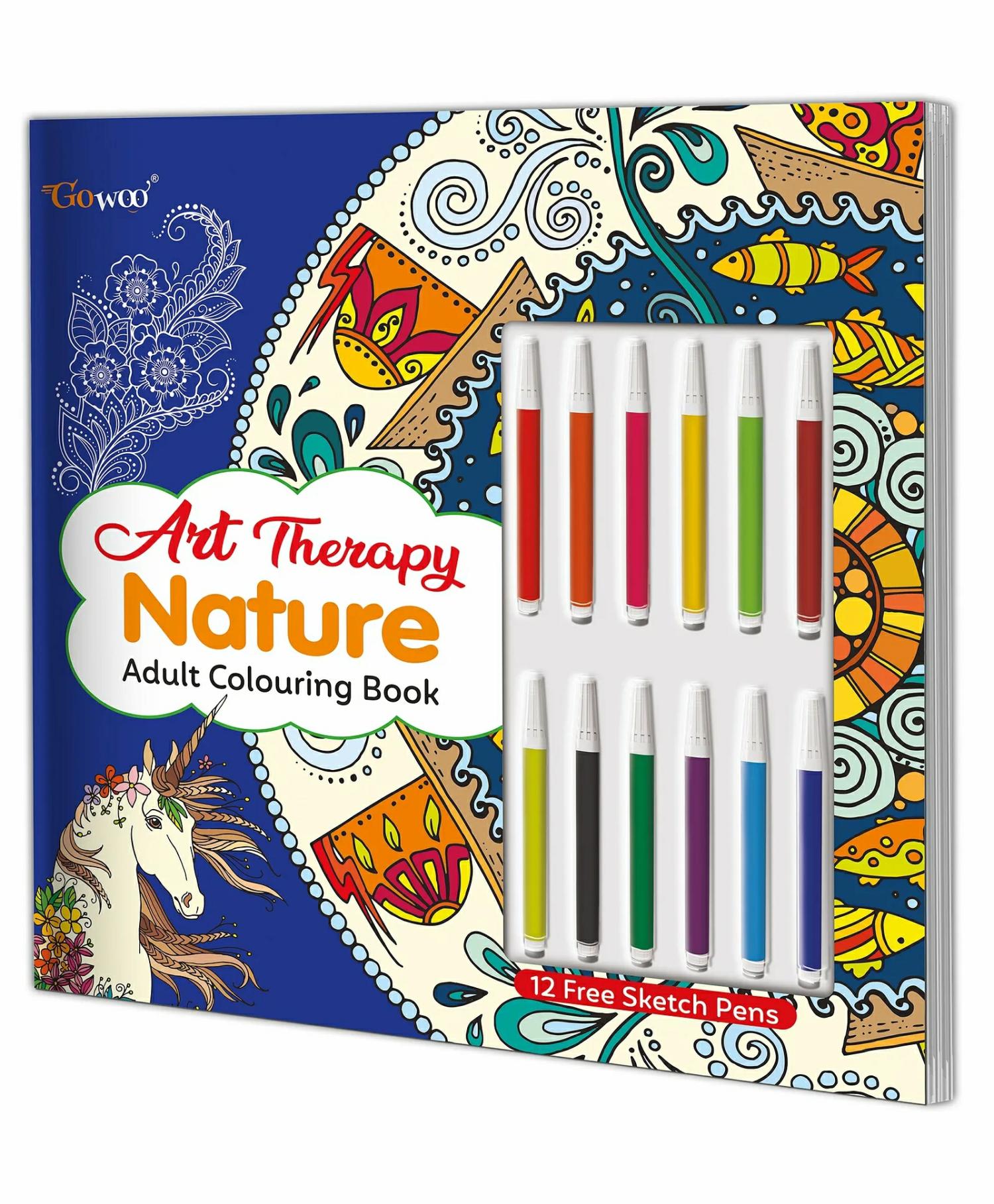 Art Therapy Nature Adult Colouring Book: Mandala Coloring Book, Coloring Book For Relaxation , Activity Book – English  |   Drawing & Coloring Book Drawing & Coloring Book Drawing & Coloring Book