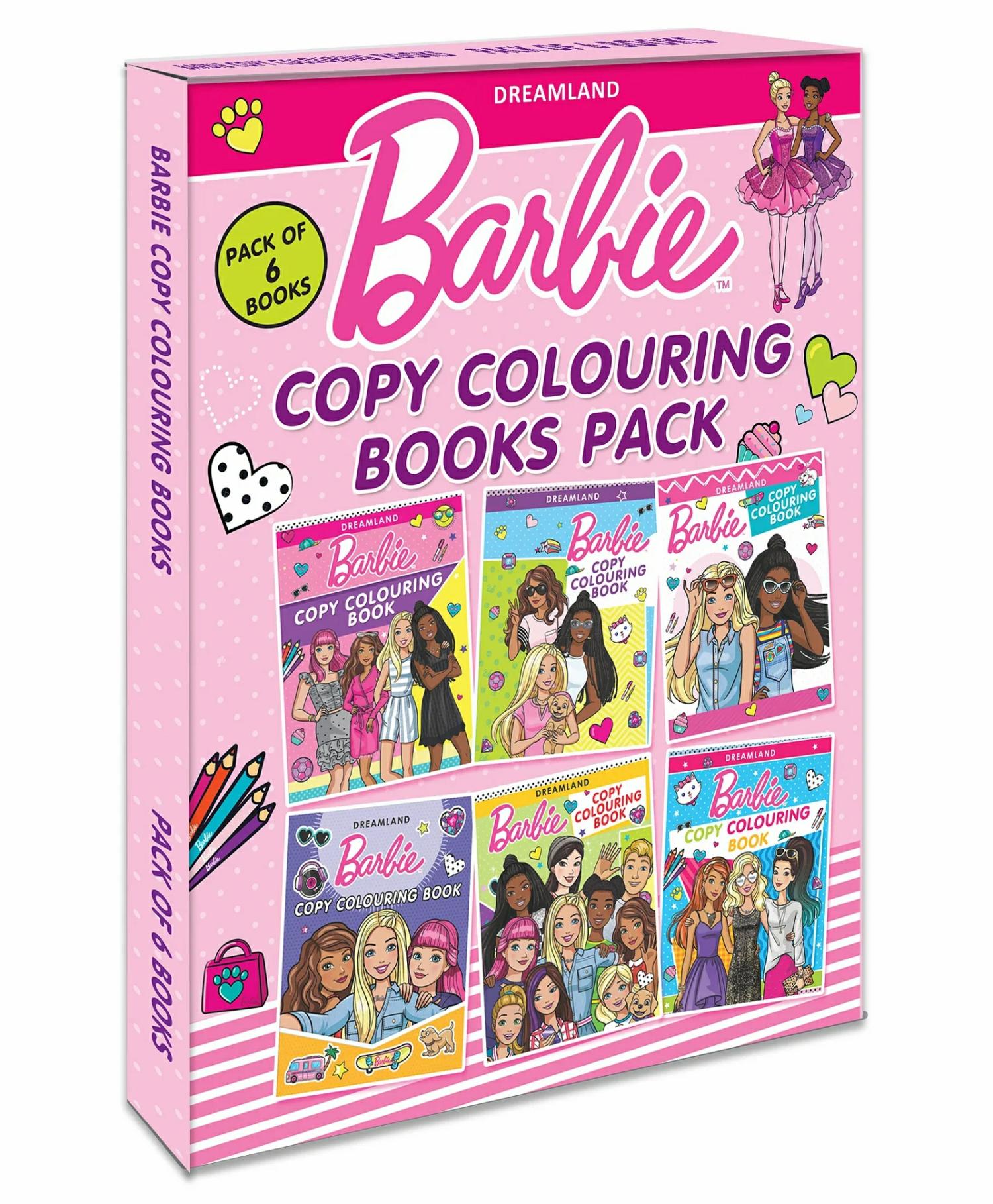 Barbie Copy Colouring Books Pack A Pack Of 6 Books  – English  |   Drawing & Coloring Book Drawing & Coloring Book Drawing & Coloring Book