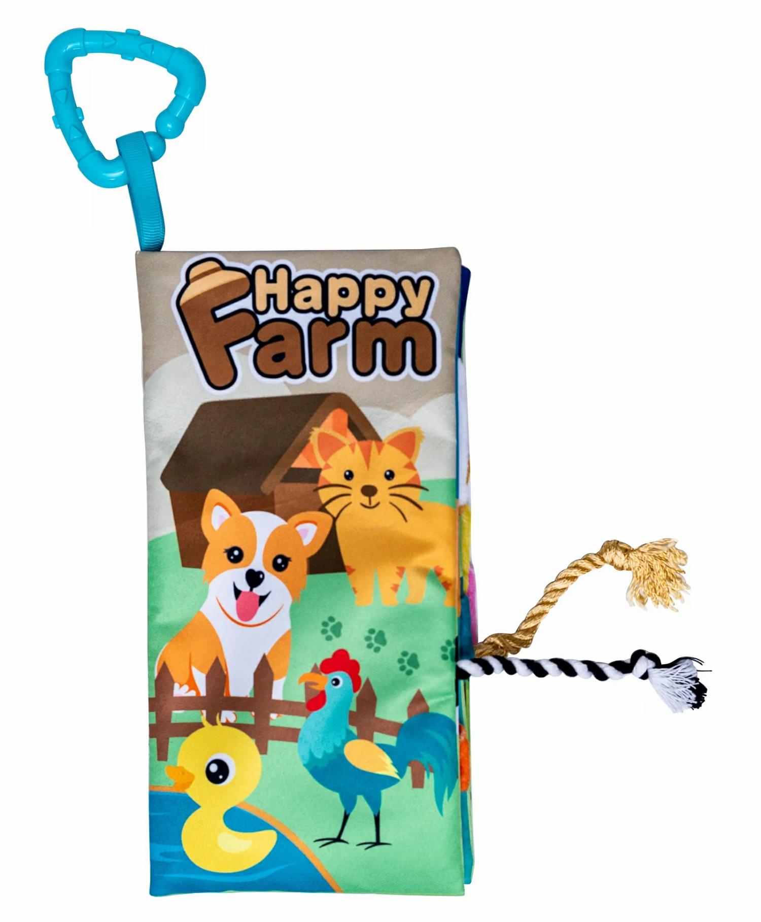 Basics Baby Cloth Tail Book With Toy Happy Farm Theme- English  |   Read & Learn Read & Learn Read & Learn