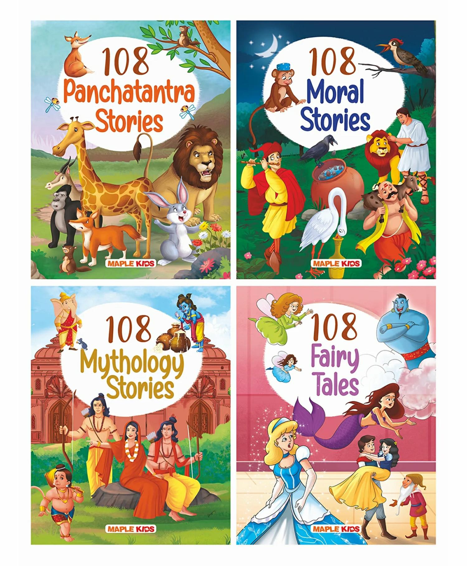 Best Of 108 Stories Illustrated Story Books Pack Of 4 – English  |   Story Books Picture Books Picture Books