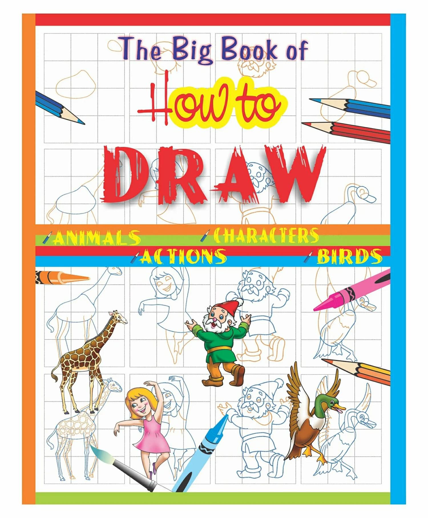 Big Book Of How To Draw Drawing And Coloring Book – English  |   Drawing & Coloring Book Drawing & Coloring Book Drawing & Coloring Book