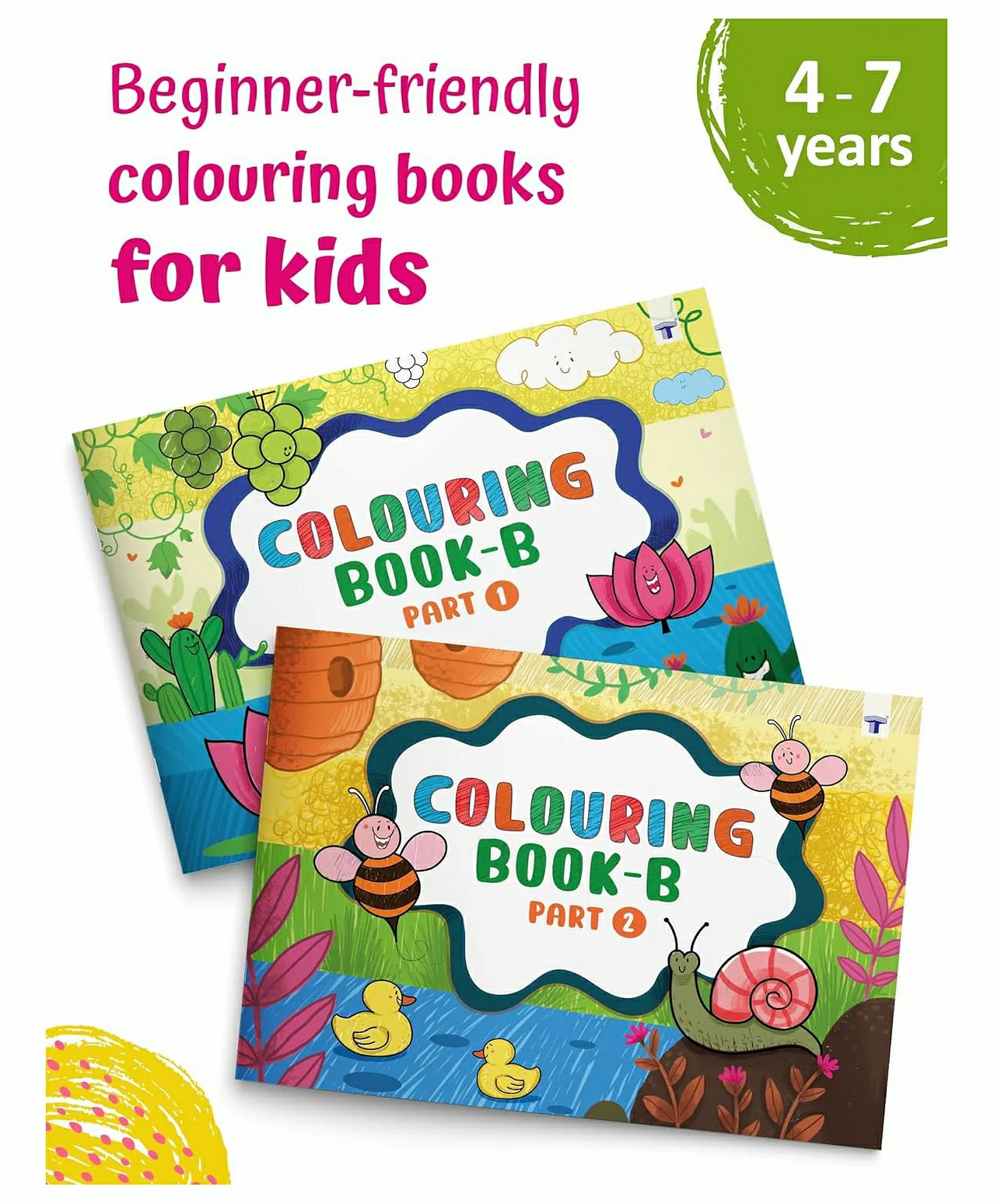 Blossom Colouring Book B1 And B2 Set Of 2 – English  |   Drawing & Coloring Book Drawing & Coloring Book Drawing & Coloring Book