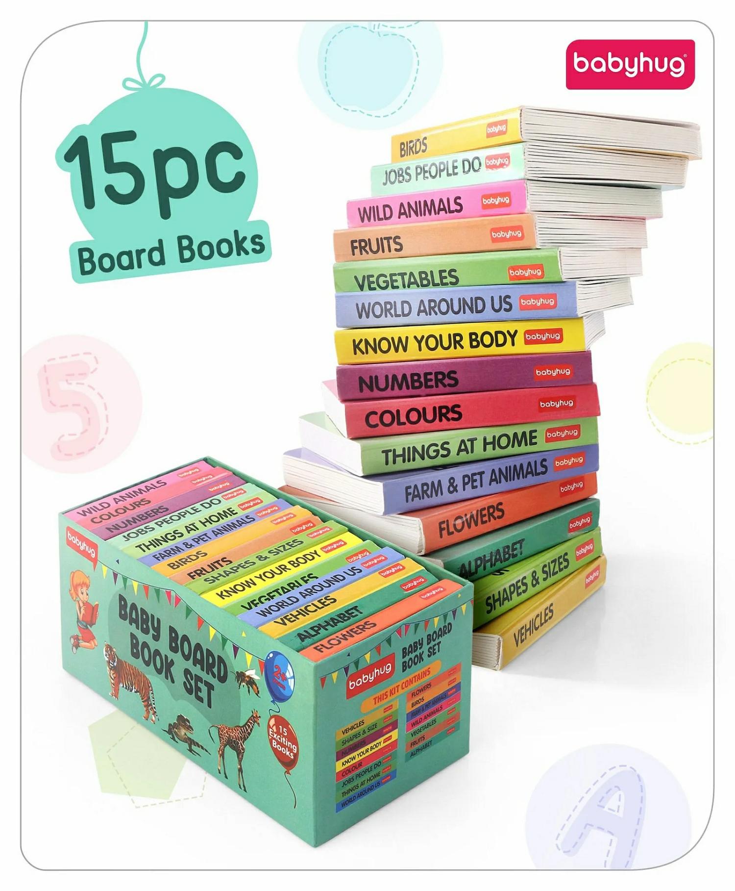 Board Books Set Of 15 – English  |   Read & Learn Board Books Board Books