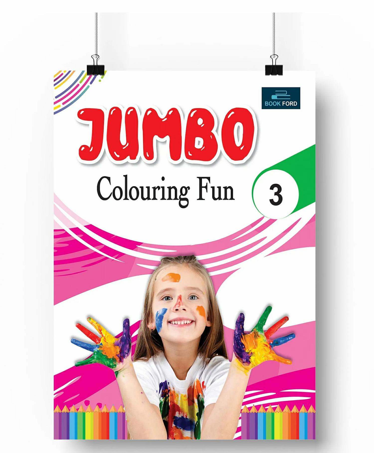 Book Ford Publication Jumbo Colouring Book Fun 3 – English  |   Crafts, Hobbies & Activity Books Crafts, Hobbies & Activity Books Crafts