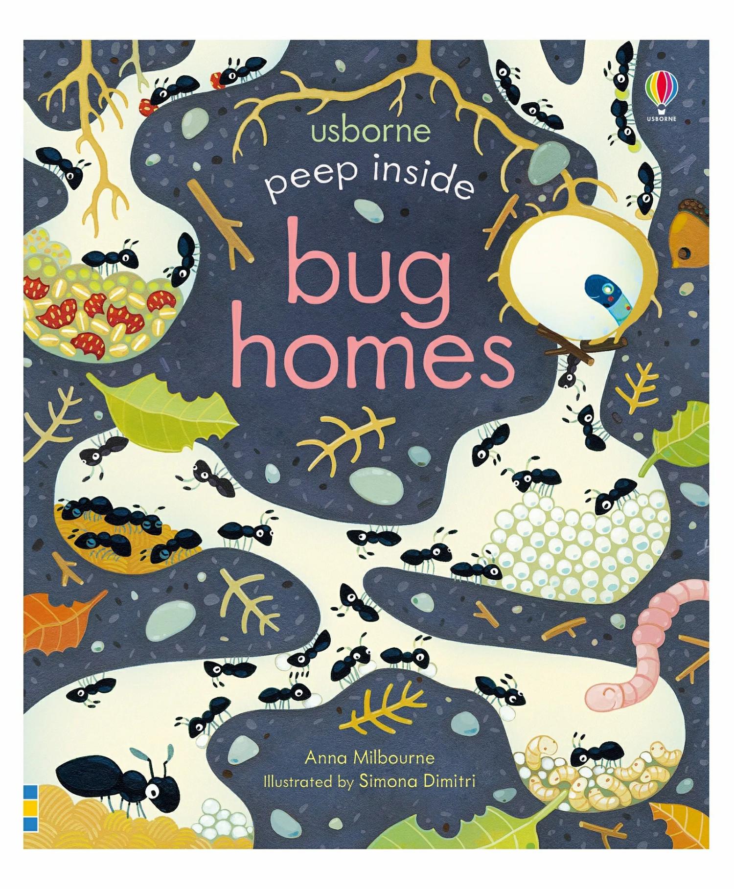 Bug Homes Peep Inside By Anna Milbourne – English  |   Board Books Board Books Board Books