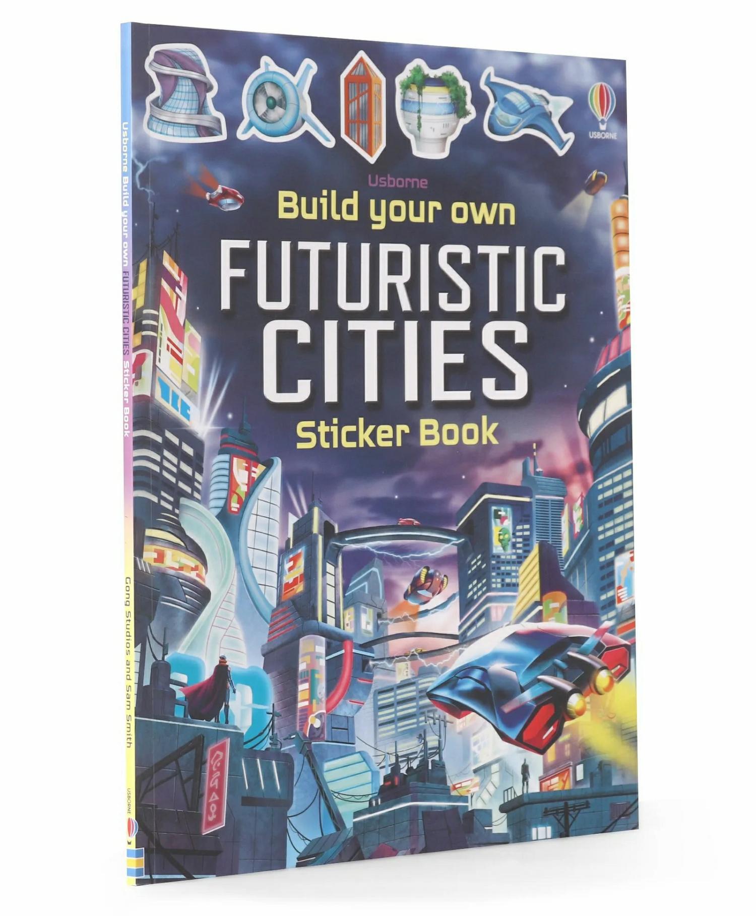 Build Your Own Futuristic Cities Sticker Book By Sam Smith – English  |   Sticker Books Sticker Books Sticker Books