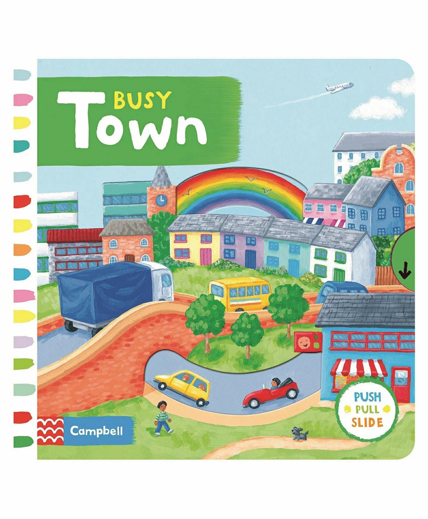 Busy Town Board Book By Rebecca Finn – English  |   Rhymes & Poetry Books Board Books Board Books