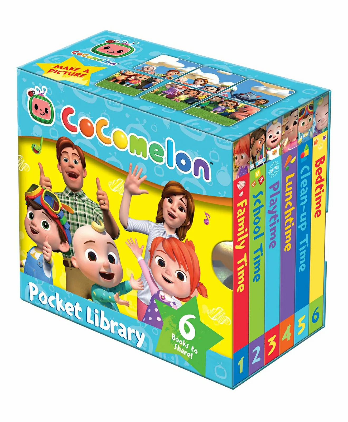 Cocomelon Pocket Library Board Books Set Of 6 – English  |   Board Books Board Books Board Books