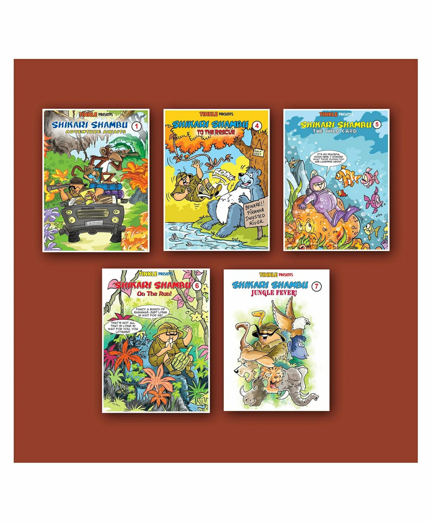 Collection Special Combo Shikari Shambu Pack Of 5 – English  |   Comics & Graphic Books Comics & Graphic Books Comics & Graphic Books