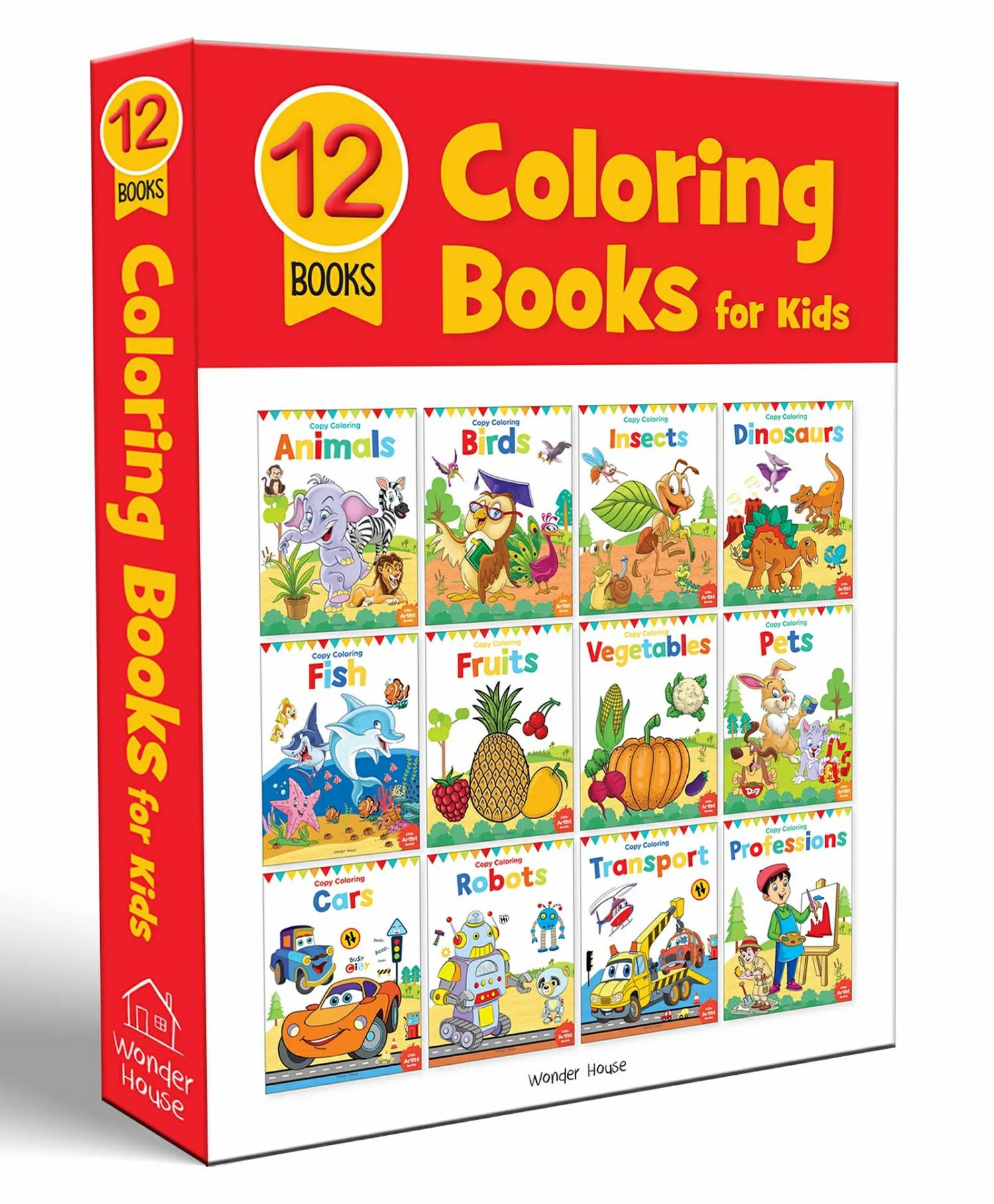 Copy Colouring Books Set Of 12 – English  |   Drawing & Coloring Book Drawing & Coloring Book Drawing & Coloring Book