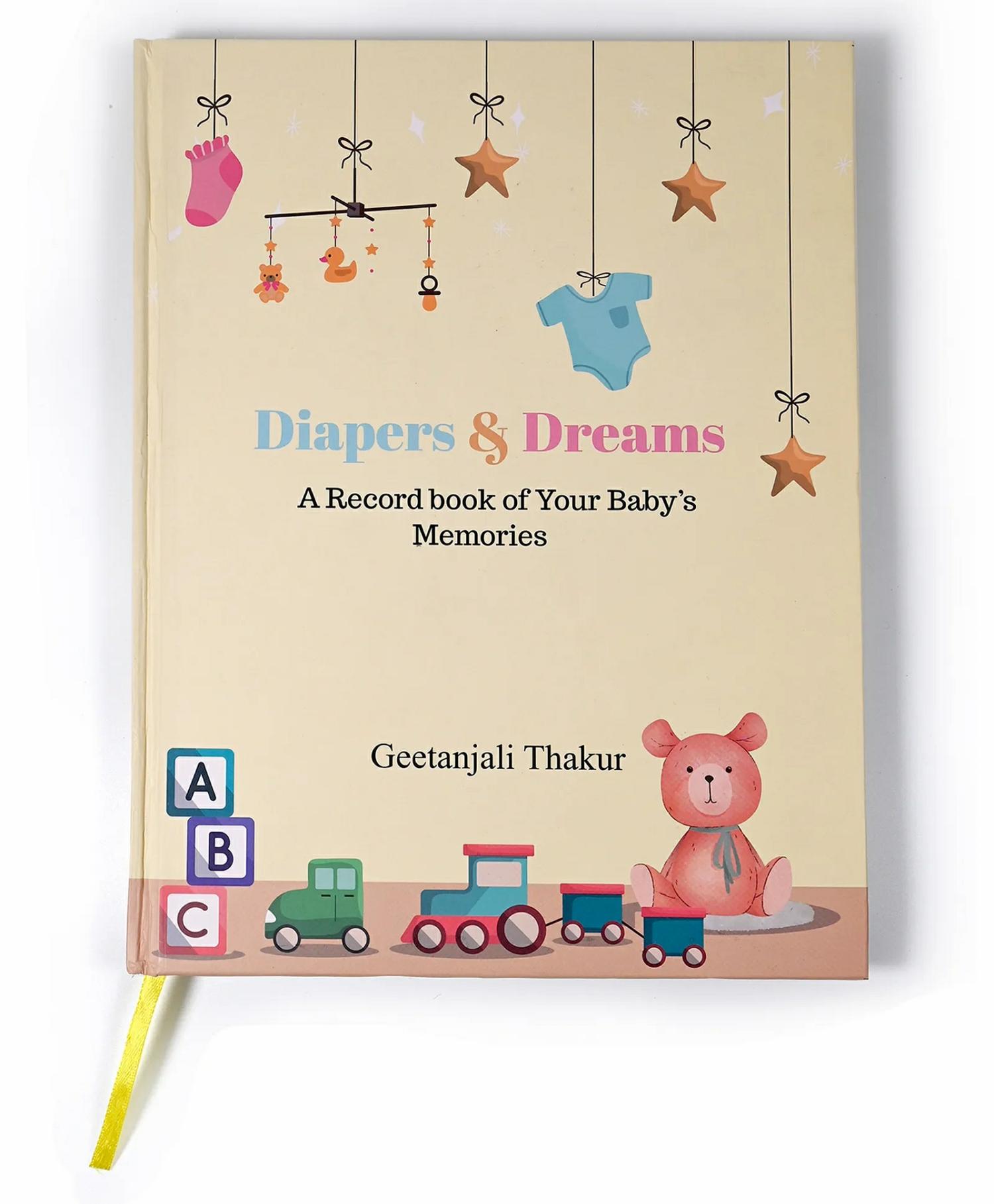 Diapers & Dreams, A Record Book Of Your Baby’s Memories 1St Year Baby Journal Best Gift For Baby Shower And New Moms Pregnancy To Baby Journey Book Baby Milestone Book  |   Pregnancy & Parenting Books Pregnancy & Parenting Books Pregnancy & Parenting Books