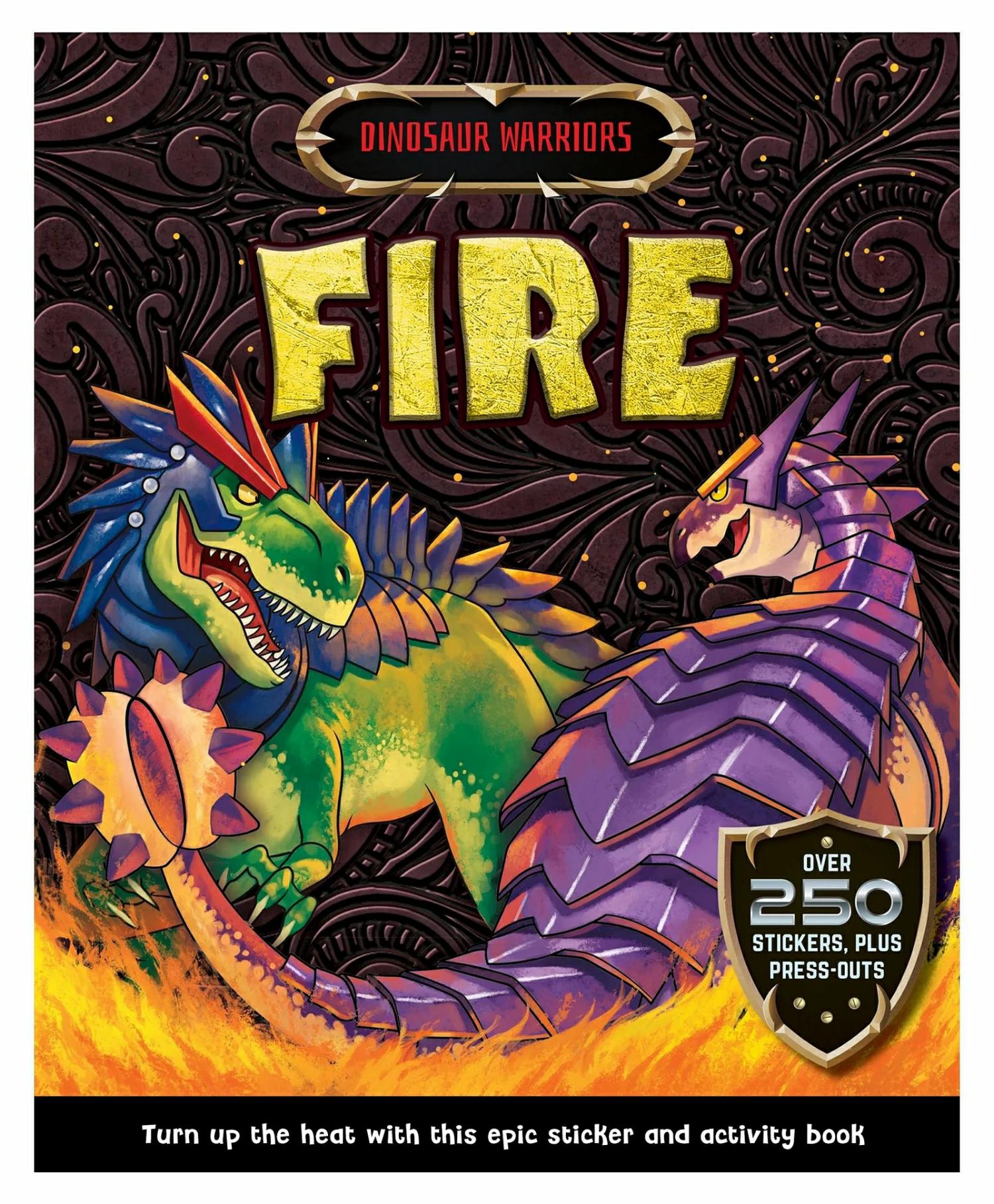 Dinosaur Warriors: Fire Activity Book – English  |   Sticker Books Sticker Books Sticker Books