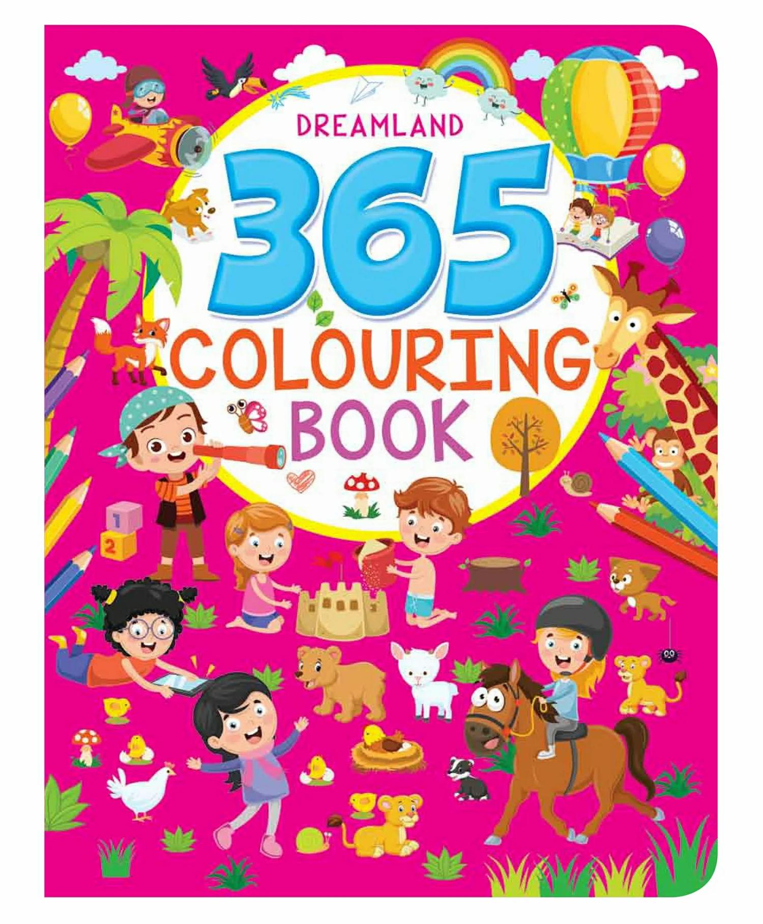 Dreamland 365 Colouring Book For Kids – Painting And Drawing Book With 368 Big Pictures  |   Drawing & Coloring Book Drawing & Coloring Book Drawing & Coloring Book