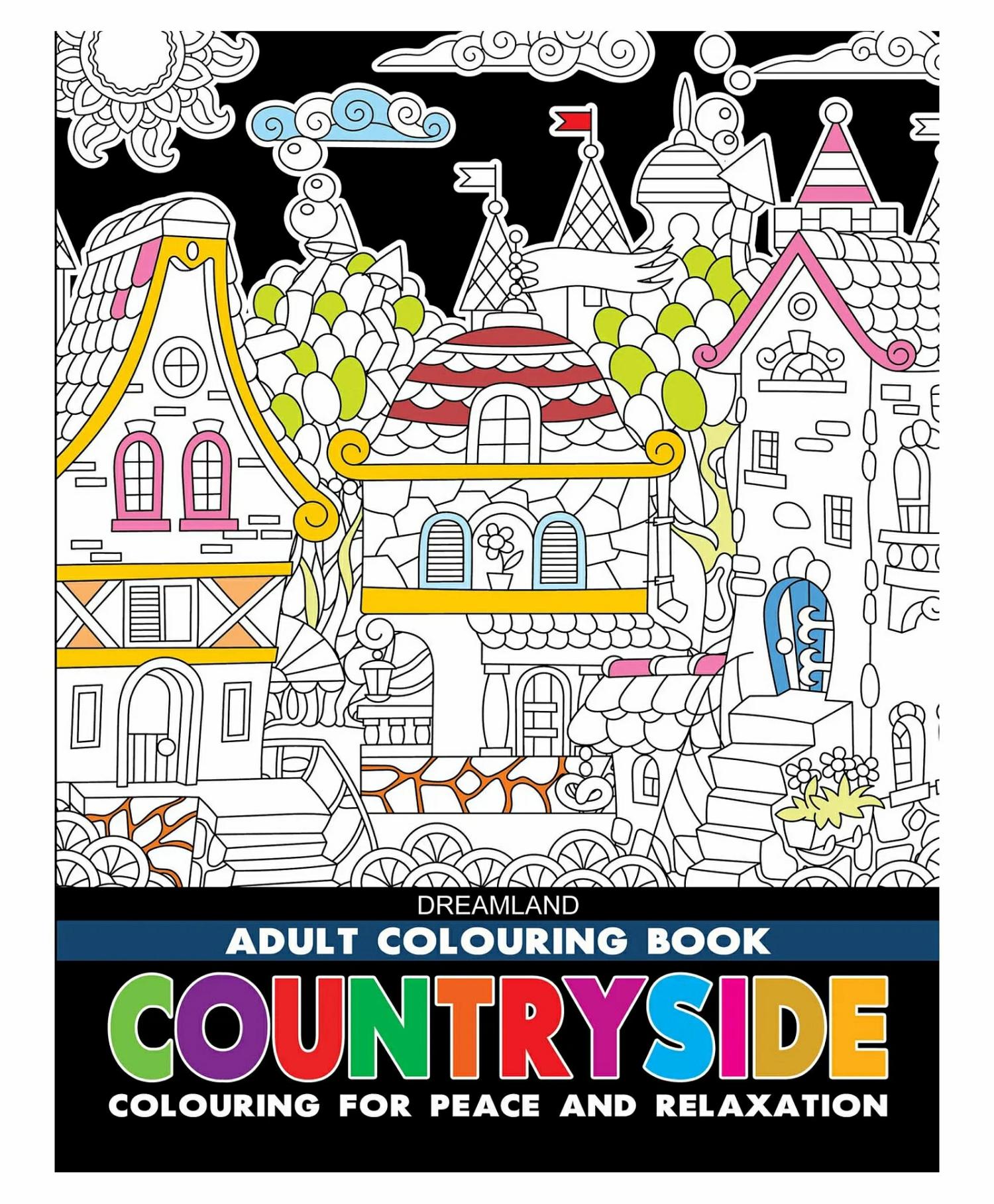 Dreamland Countryside- Colouring Book For Adults  |   Drawing & Coloring Book Drawing & Coloring Book Drawing & Coloring Book