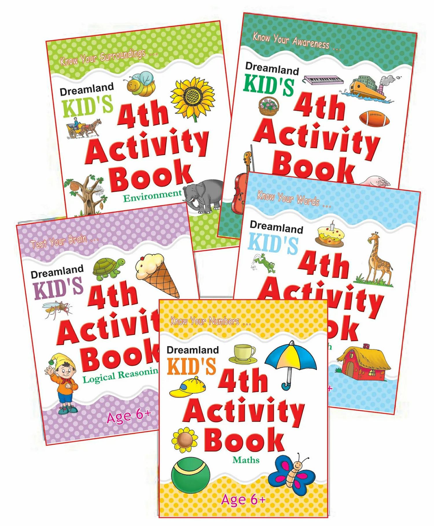 Dreamland Kid’S Activity – Pack (5 Titles – English, Maths, Environment, General Knowledge, Logical Reasoning )  |   Crafts, Hobbies & Activity Books Crafts, Hobbies & Activity Books Crafts