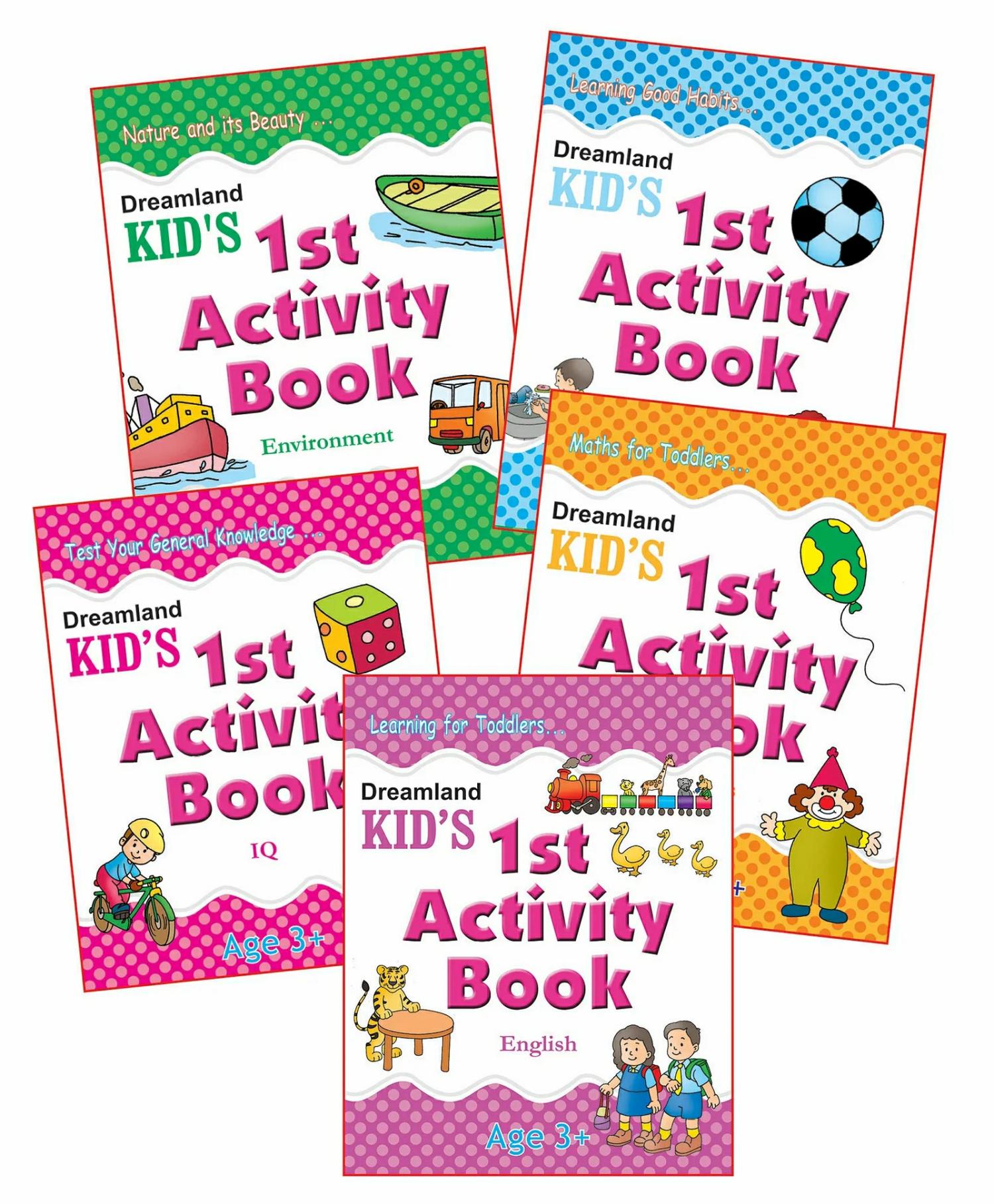 Dreamland Kid’S Activity – Pack (5 Titles- English, Maths, Environment, Good Habits, Iq)  |   Crafts, Hobbies & Activity Books Crafts, Hobbies & Activity Books Crafts