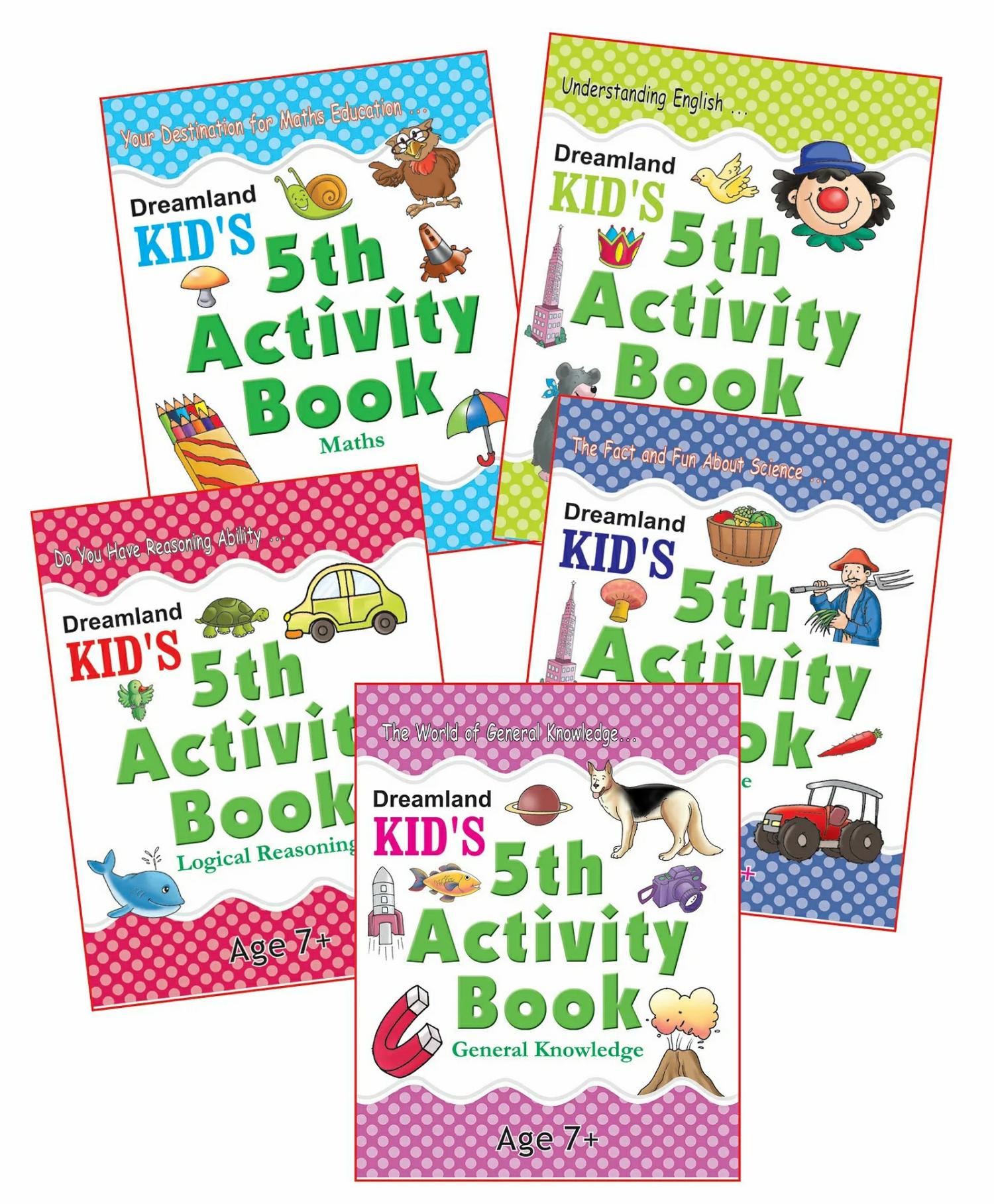 Dreamland Kid’S Activity – Pack (5 Titles- English, Maths, Logical Reasoning, Science, General Knowledge)  |   Crafts, Hobbies & Activity Books Crafts, Hobbies & Activity Books Crafts