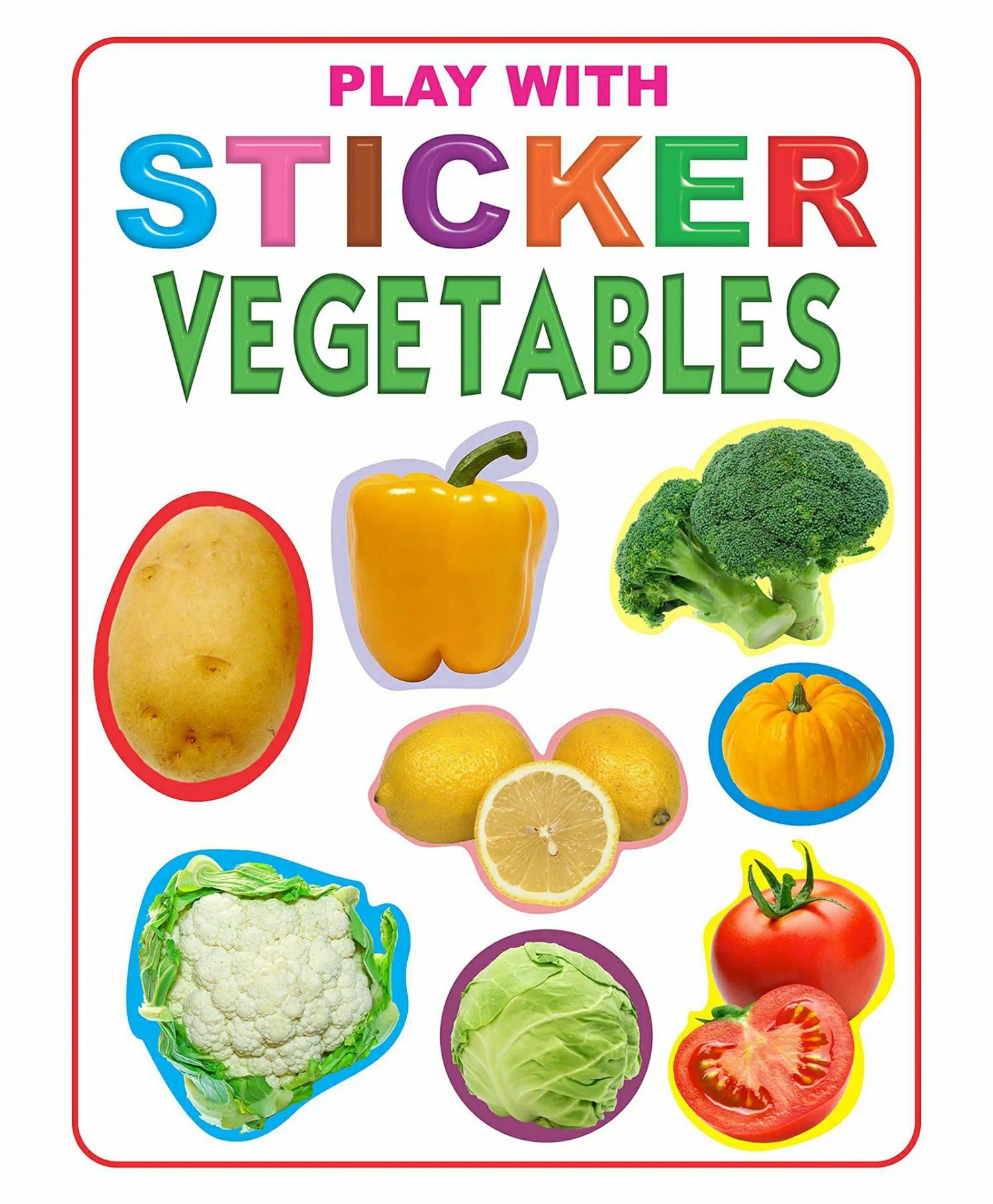 Dreamland Play With Sticker – Vegetables  |   Sticker Books Sticker Books Sticker Books