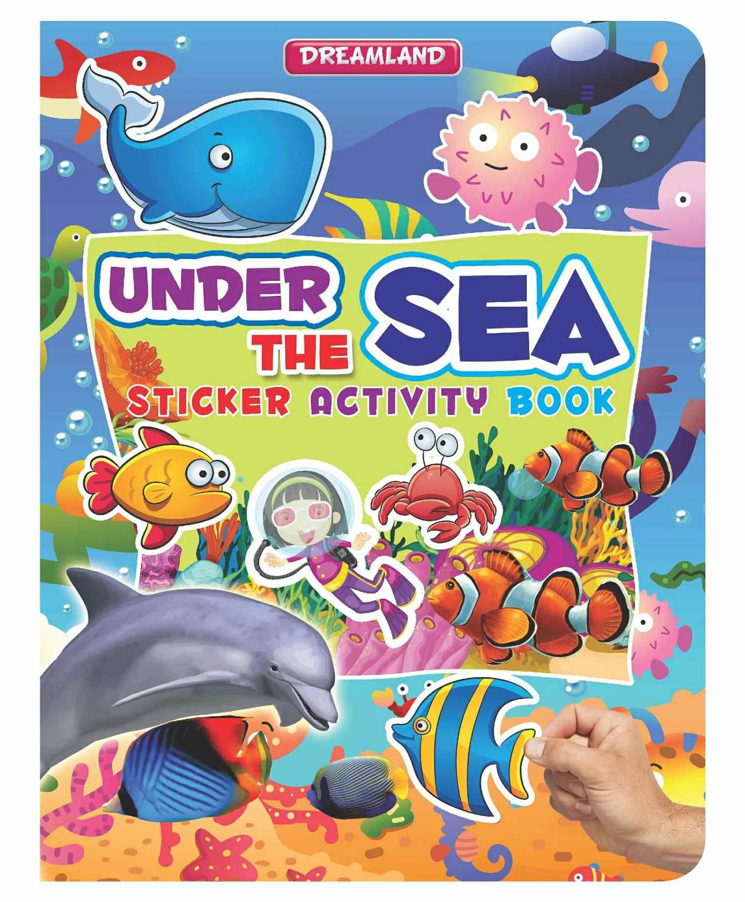 Dreamland Under The Sea Sticker Activity Book For Children – Colourful Pictures, Stickers And Fun Activities  |   Crafts, Hobbies & Activity Books Crafts, Hobbies & Activity Books Crafts