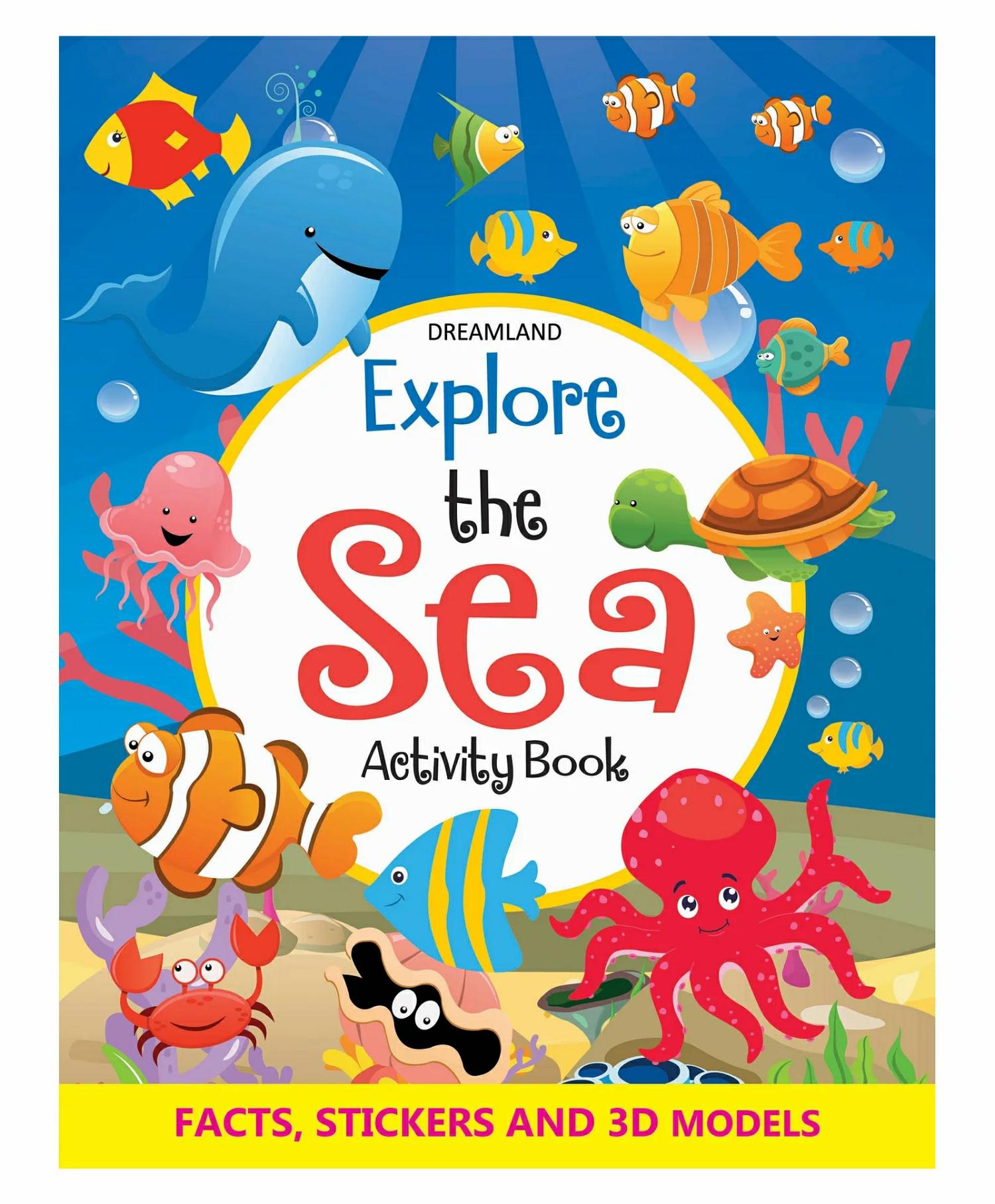 Explore The Sea Activity Book With Stickers And 3D Models  |   Crafts, Hobbies & Activity Books Crafts, Hobbies & Activity Books Crafts