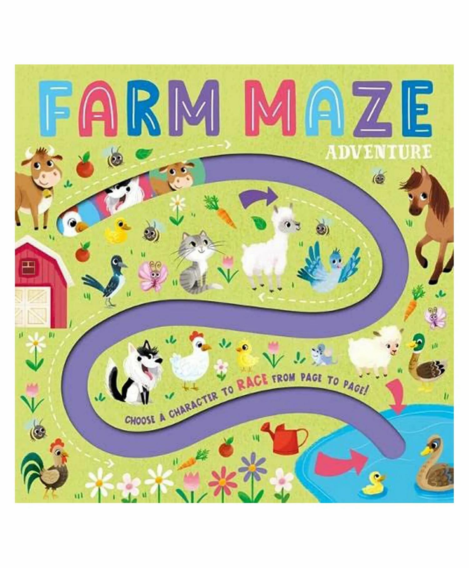 Farm Maze Adventure Board Book – English  |   Board Books Board Books Board Books