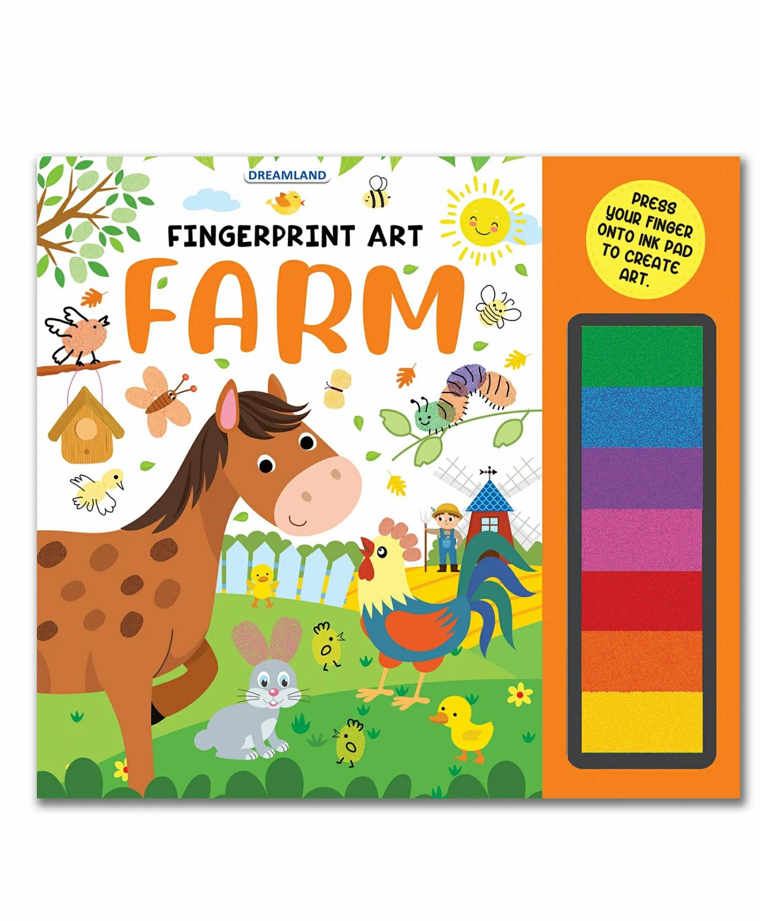 Fingerprint Pick And Paint Coloring Activity Book For Kids Fingerprint Colouring Book – English  |   Crafts, Hobbies & Activity Books Crafts, Hobbies & Activity Books Crafts