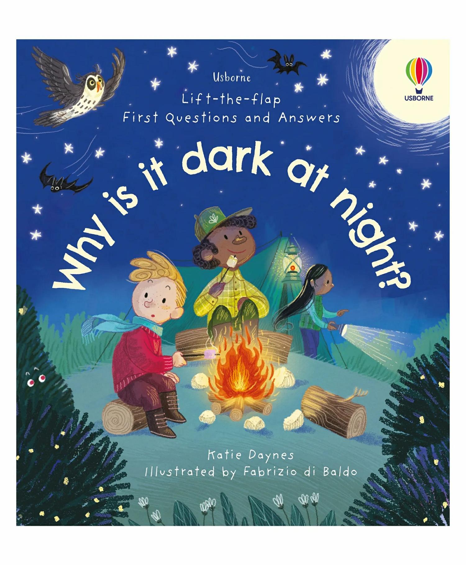 First Questions & Answers Why Is It Dark At Night By Katie Daynes – English  |   Board Books Board Books Board Books