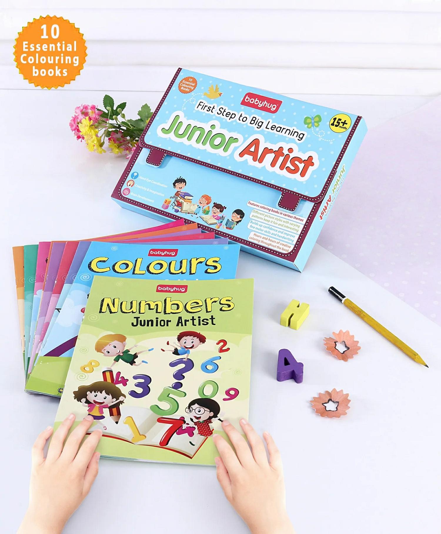 First Step To Big Learning Junior Artist Colouring Books Pack Of 10 – English  |   Crafts, Hobbies & Activity Books Crafts, Hobbies & Activity Books Crafts