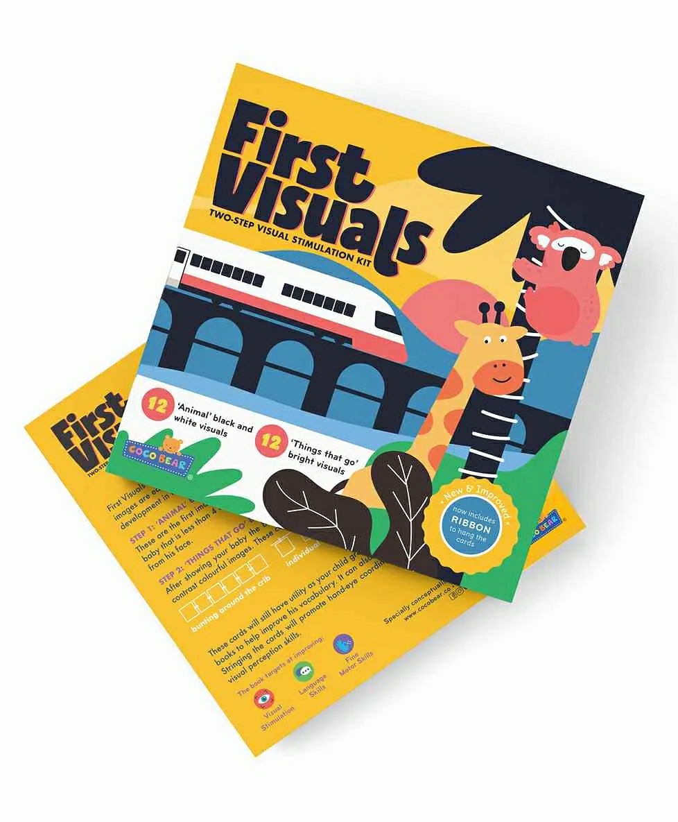 First Visuals Two Step Visual Stimulation Kit  – English  |   Board Books Board Books Board Books