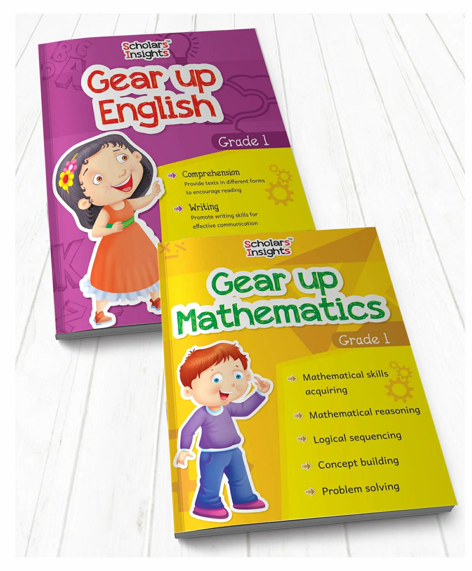 Gear Up English & Mathematics Grade 1 Set Of 2 – English  |   Academic Books Academic Books Academic Books