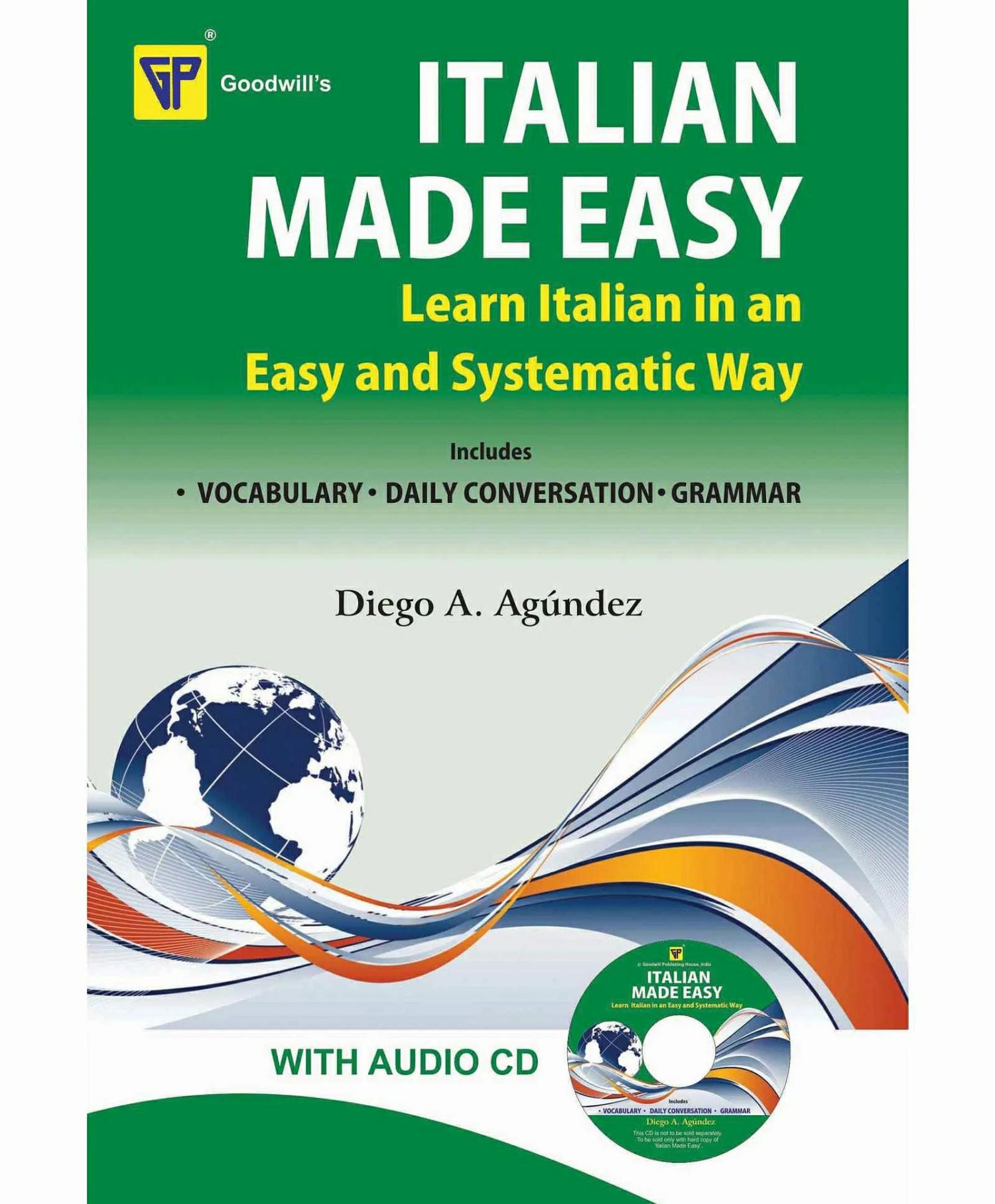 Goodwill Publishing House Italian Made Easy Book With Audio Cd – English Italian  |   Story Books Cd's & Movies Cd's & Movies