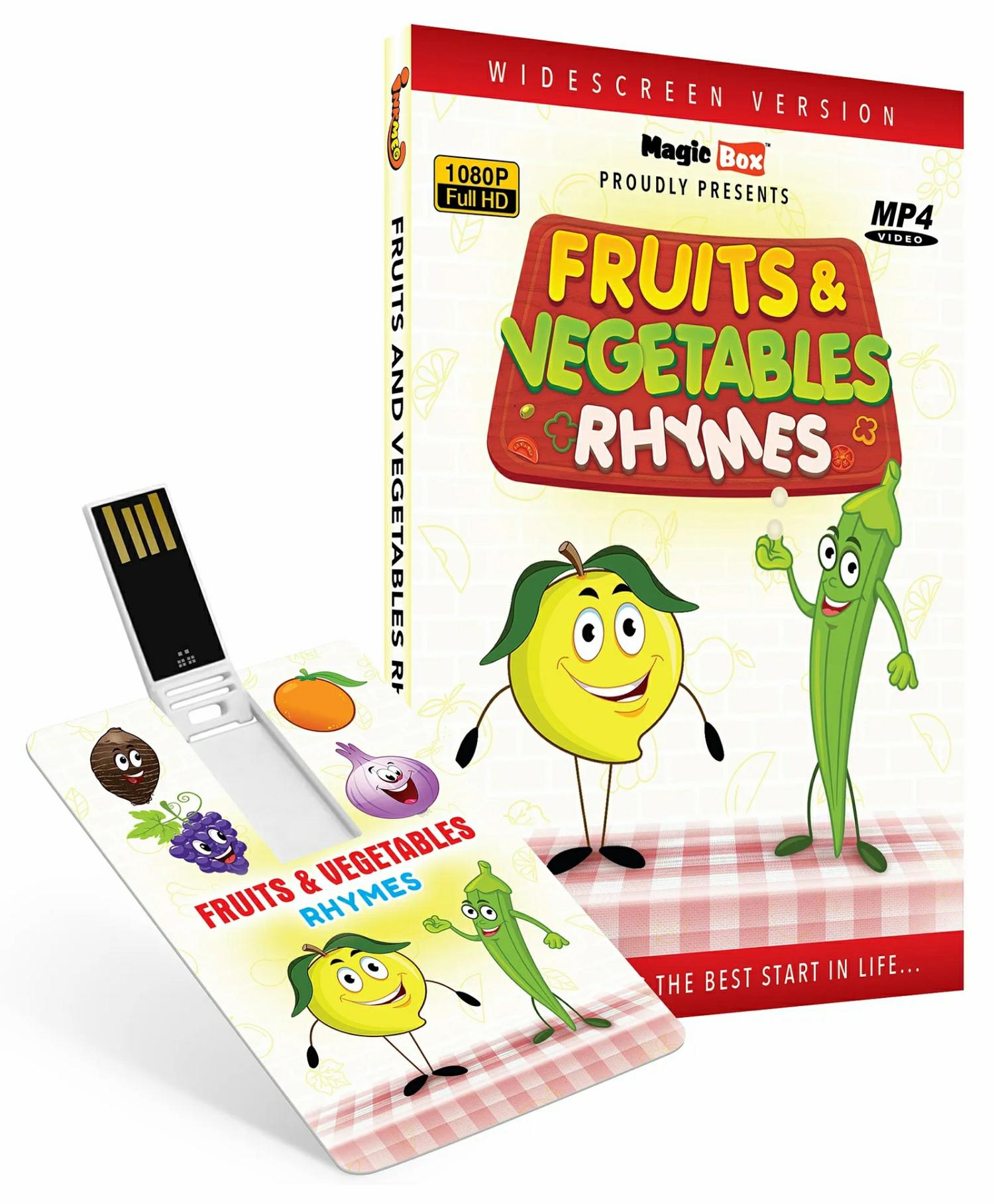 Inkmeo Fruits And Vegetables Rhymes 8Gb Pendrive – English  |   Cd’s & Movies Cd's & Movies Cd's & Movies