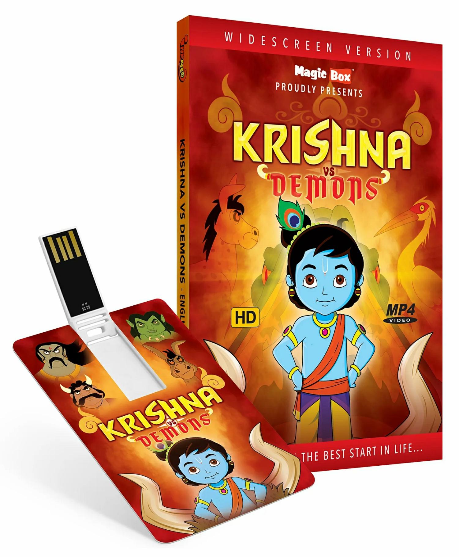 Inkmeo Krishna V/S Demons Usb Pendrive Animated Videos – English  |   Cd’s & Movies Cd's & Movies Cd's & Movies