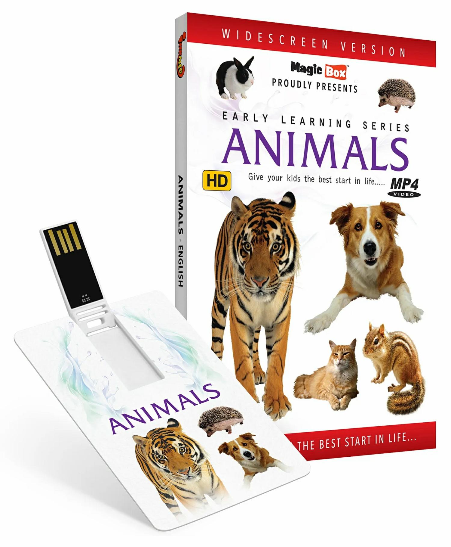 Inkmeo Movie Card Animal 8Gb High Definition Mp4 Video Usb Memory Stick – English  |   Cd’s & Movies Cd's & Movies Cd's & Movies