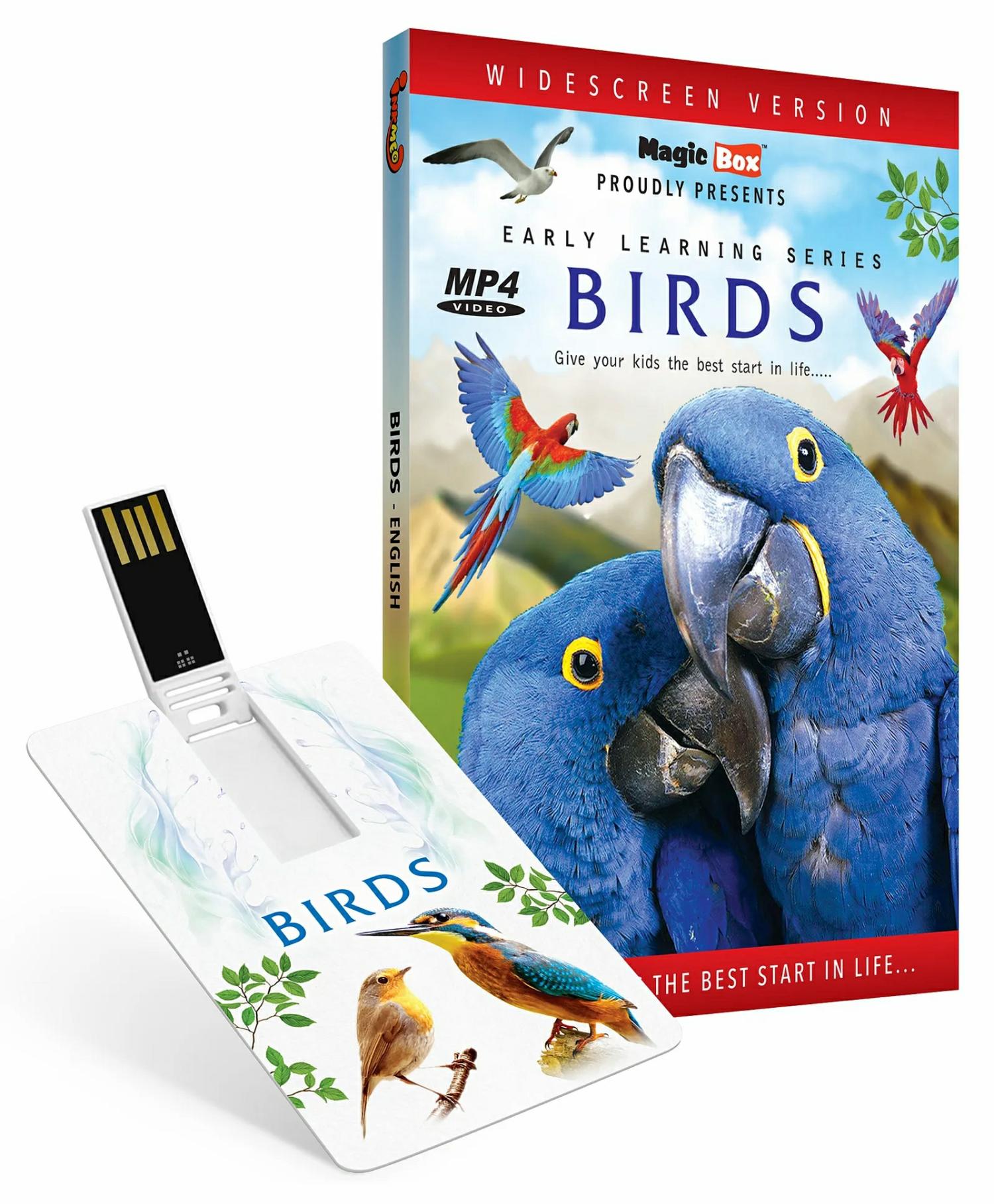 Inkmeo Movie Card Birds 8Gb High Definition Mp4 Video Usb Memory Stick – English  |   Cd’s & Movies Cd's & Movies Cd's & Movies