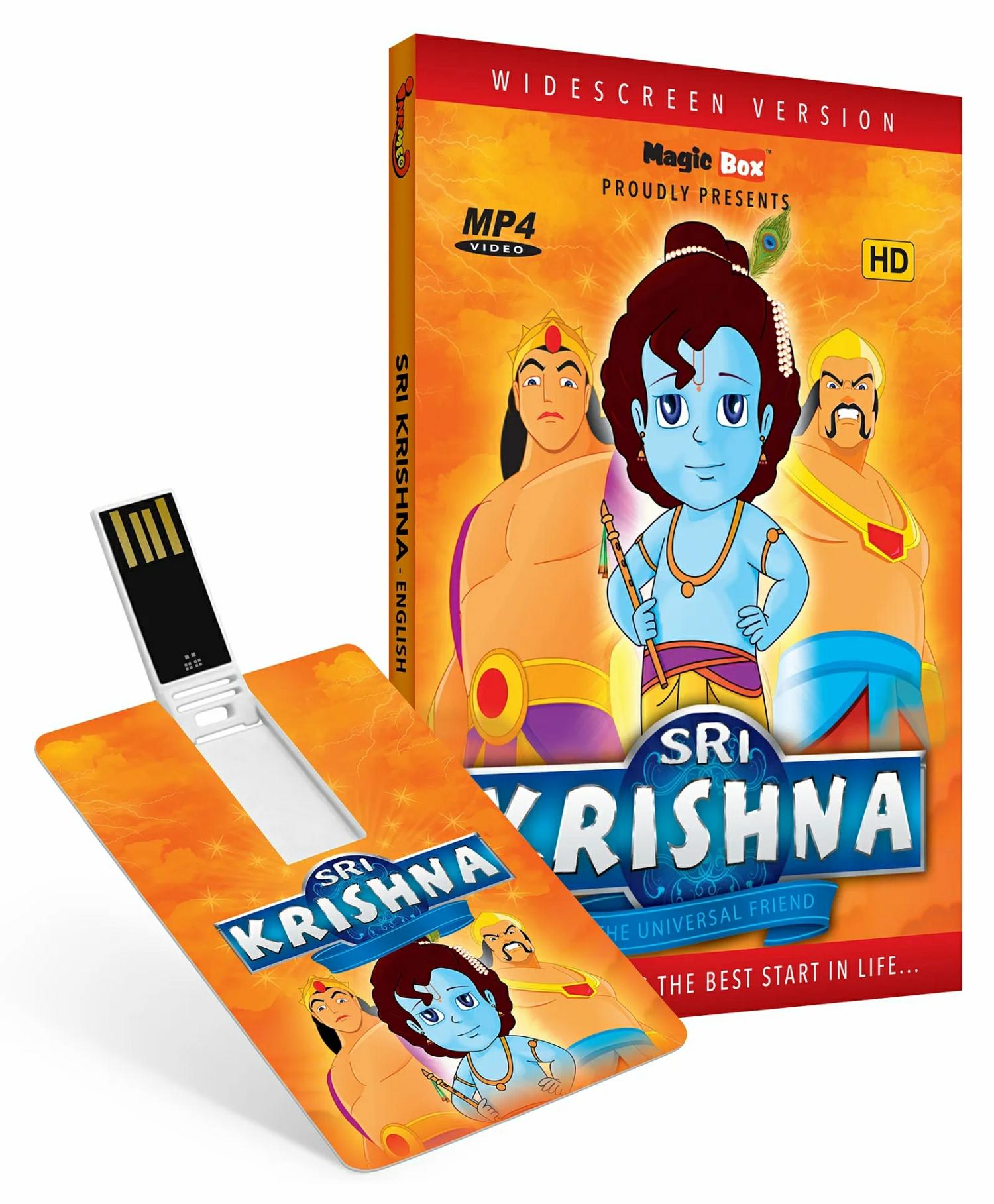 Inkmeo Movie Card Sri Krishna Stories 8Gb High Definition Mp4 Video Usb Memory Stick – English  |   Cd’s & Movies Cd's & Movies Cd's & Movies