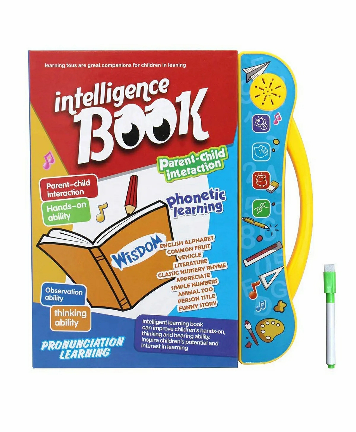 Interactive Children Intelligence Book – English  |   Board Books Board Books Board Books