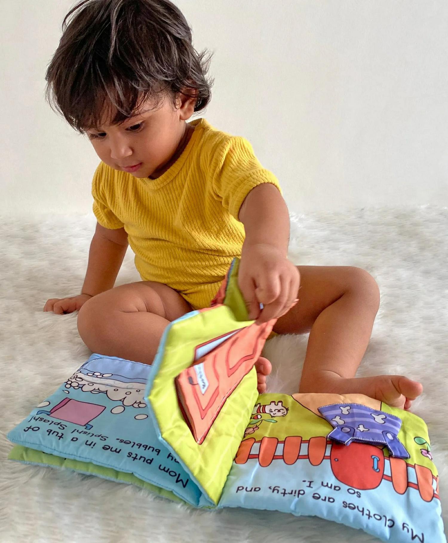 It’s Bath Time Plush Cloth Book – Multicolor  |   Read & Learn Read & Learn Read & Learn