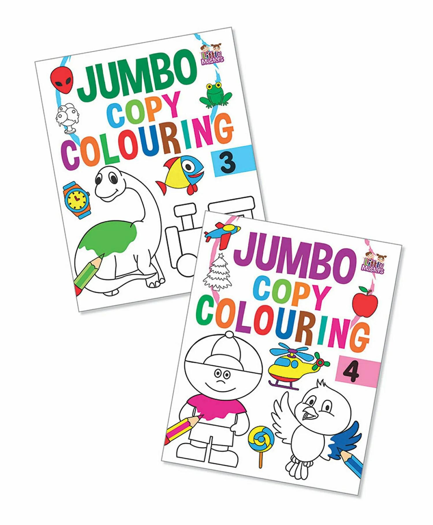 Jumbo Copy Colouring Vol 3 & 4 Books Set Of 2 – English  |   Drawing & Coloring Book Drawing & Coloring Book Drawing & Coloring Book