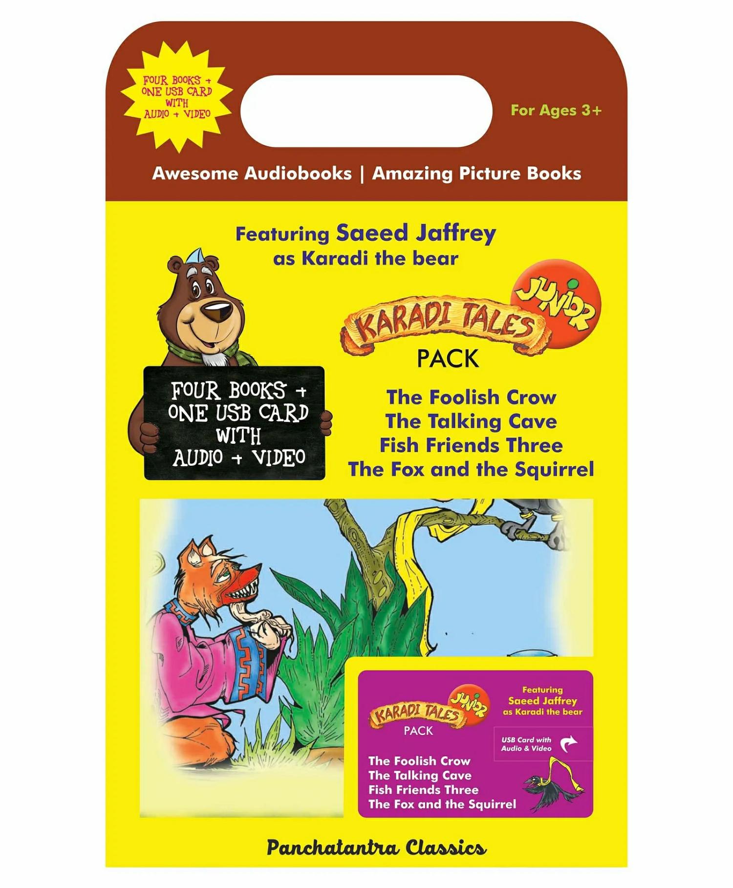 Junior Pack Four Books Plus One Usb Card With Audio Video – English  |   Story Books Cd's & Movies Cd's & Movies